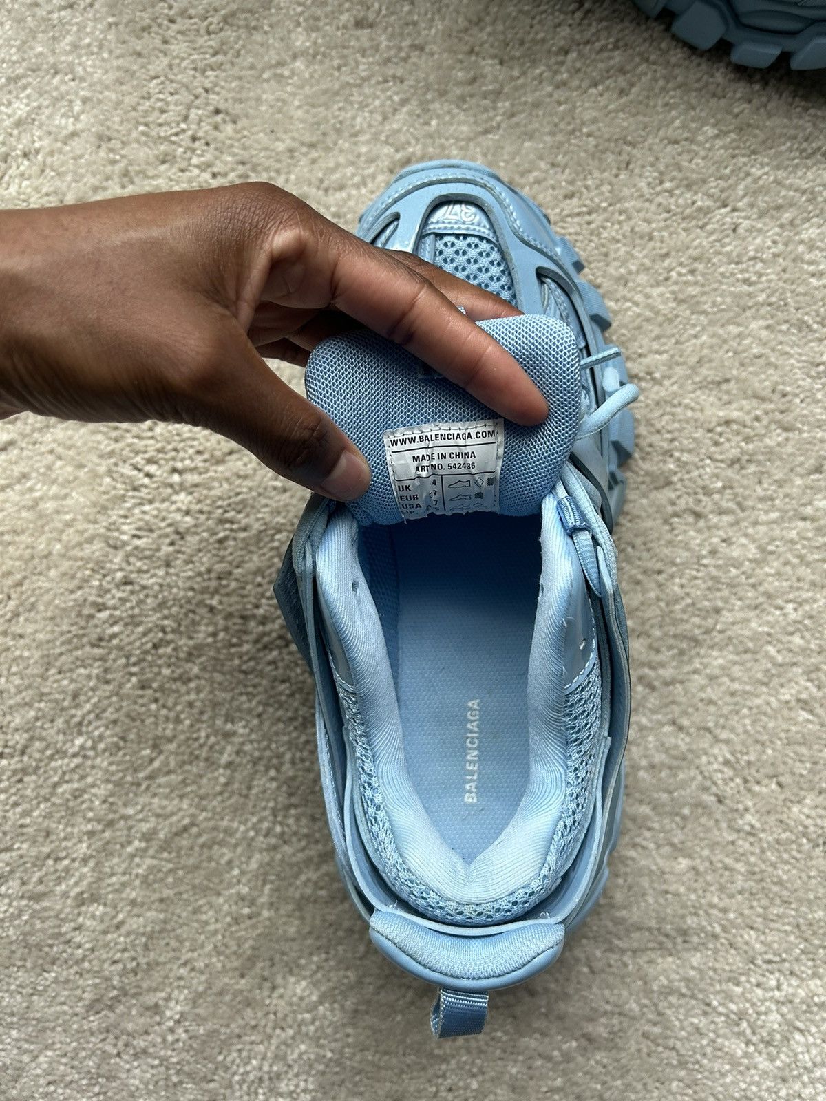 Balenciaga Balenciaga LTE Blue Track Sneaker Size US 6 / IT 36 - 3 Thumbnail