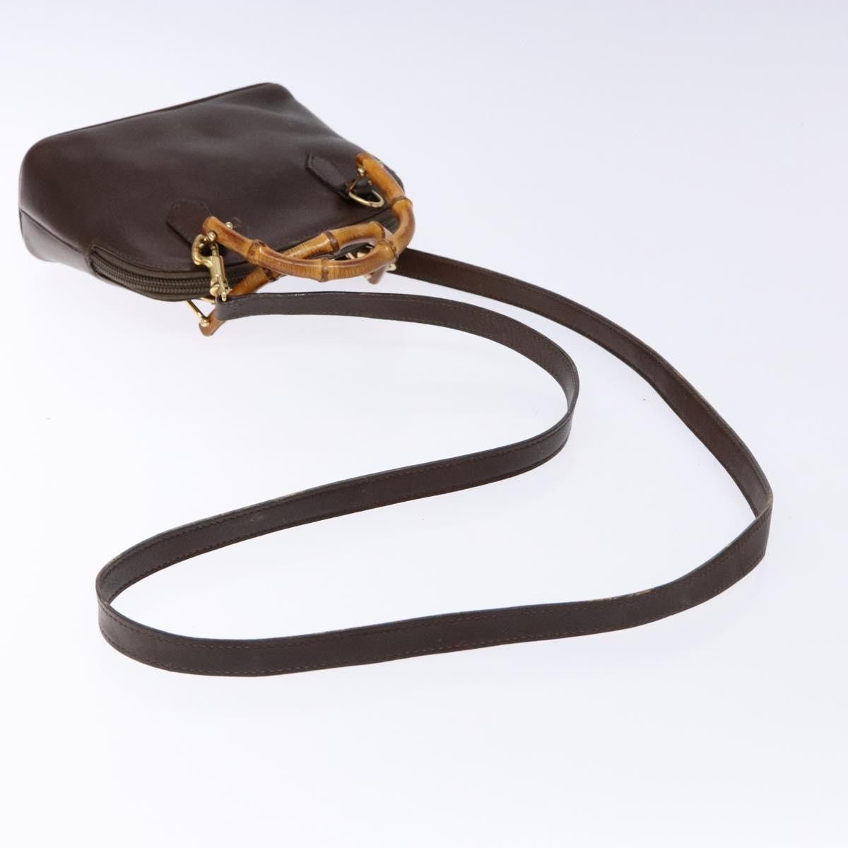 Gucci GUCCI Bamboo Shoulder Bag Leather Brown Gold 007 2032 007 Size ONE SIZE - 9 Thumbnail
