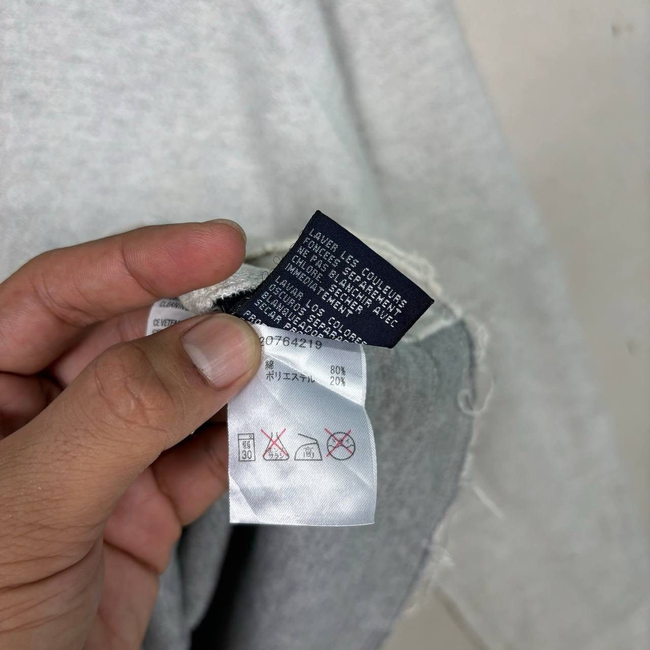 Tommy Jeans Vintage Tommy Jeans Reverse Weave Sweatshirt Gray 90s S Size US S / EU 44-46 / 1 - 5 Thumbnail