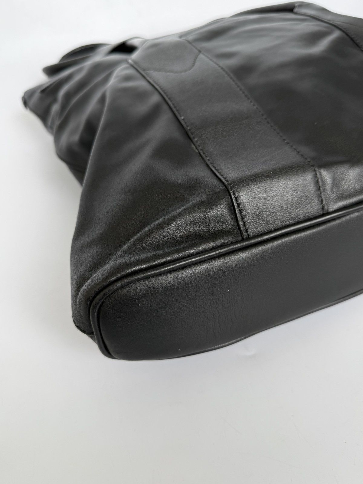 Maison Margiela Maison Margiela Line 11 Black Leather Tote Bag Size ONE SIZE - 8 Thumbnail