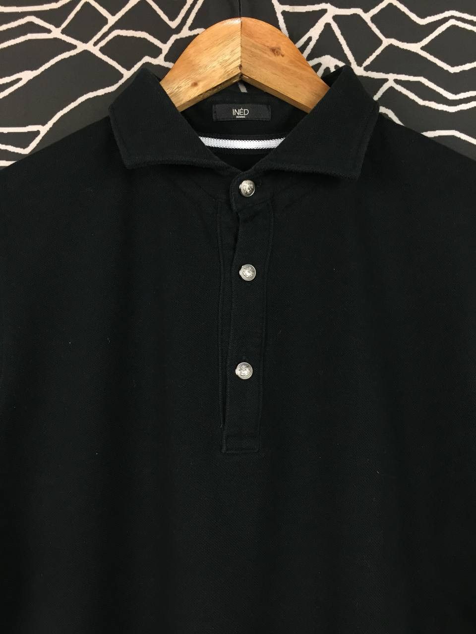 Japanese Brand INÉD HOMME Yohji Yamamoto Tech Casual Look Polo Shirt Size US M / EU 48-50 / 2 - 3 Thumbnail
