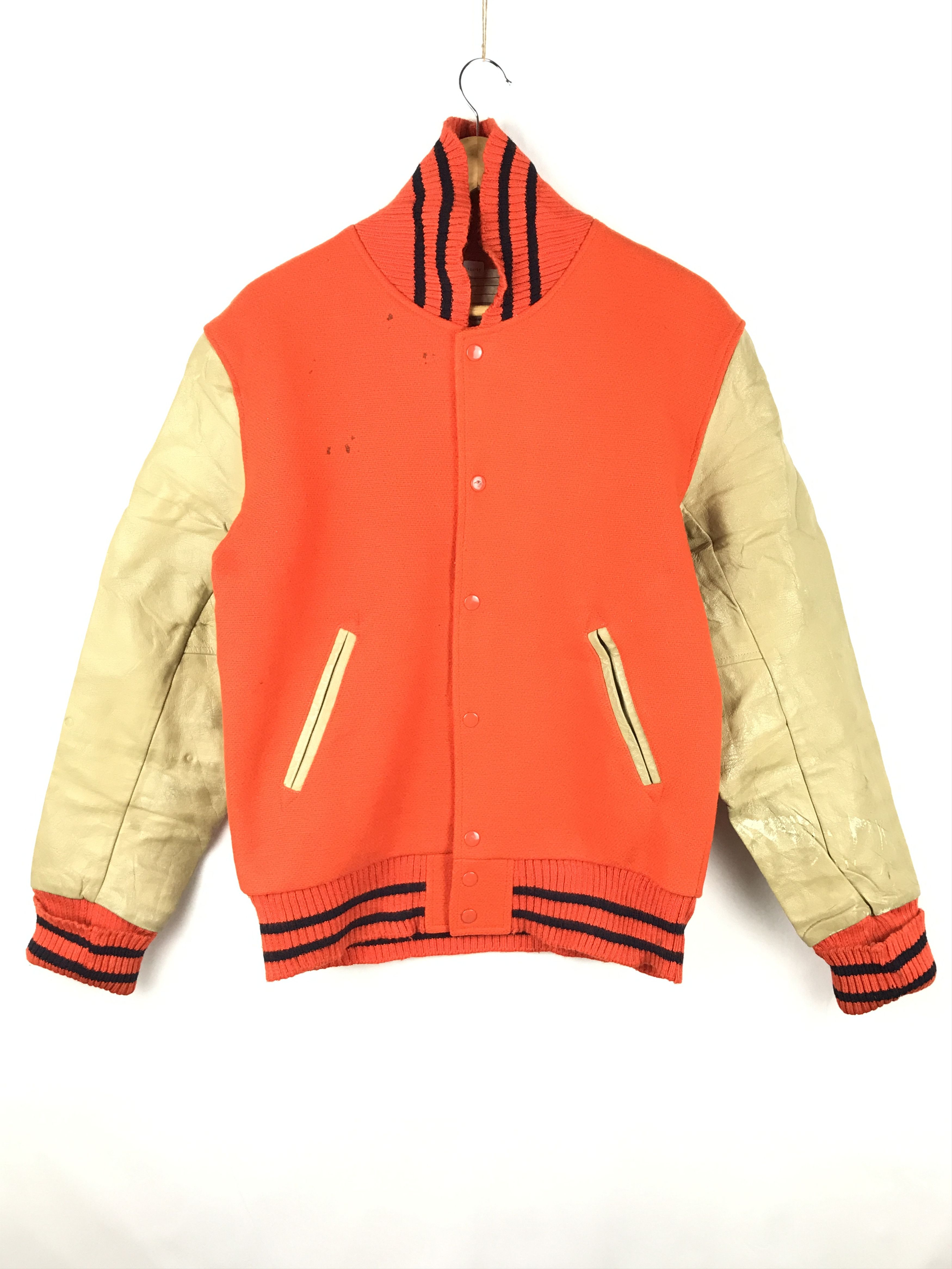 image of Sportswear Varsity Jacket in Orange, Men's (Size Small)