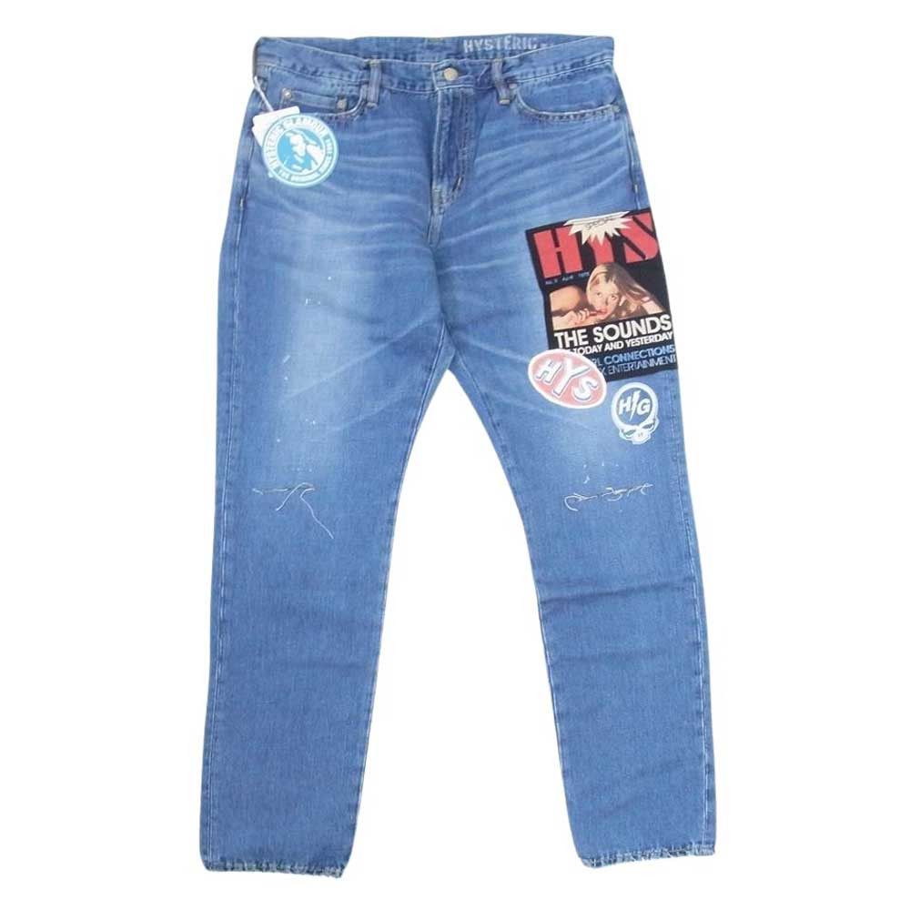 image of Hysteric Glamour Kinky Hys Special Remake Tapered Slim Denim Pants, Men's (Size 34)