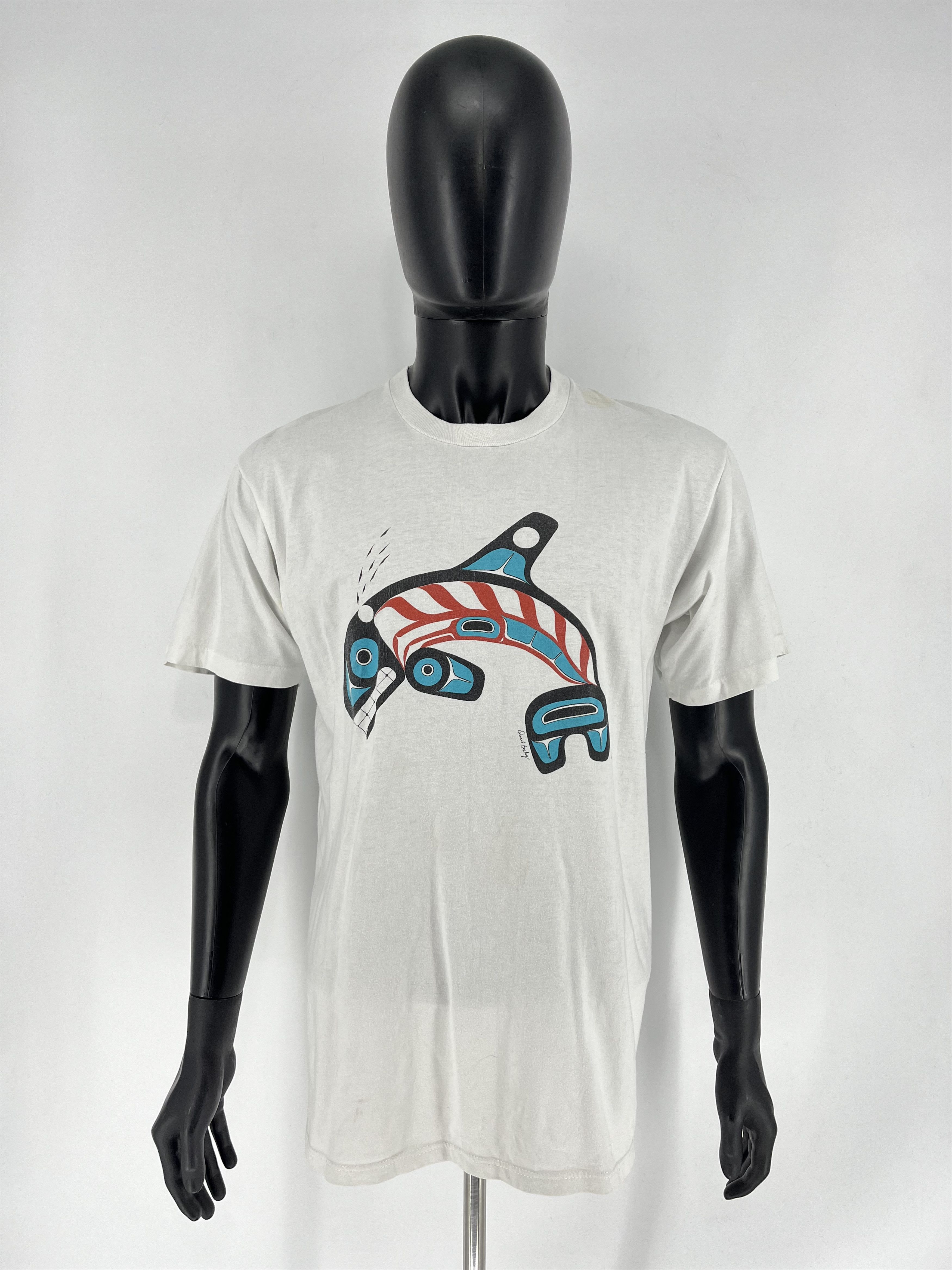 Vintage Vintage 90s Orca Killer Whale Pacific Daud Boxley Worldwide Size US XL / EU 56 / 4 - 2 Thumbnail
