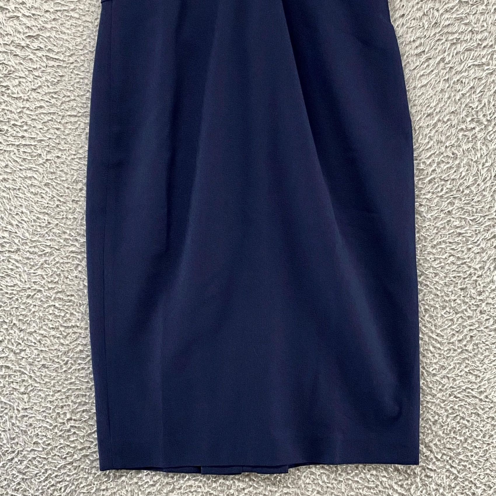Dress the Population VINTAGE Dress The Population Dolores Dress Womens XS Navy Sheath Pleated V Neck Party Size XS / US 0-2 / IT 36-38 - 3 Thumbnail