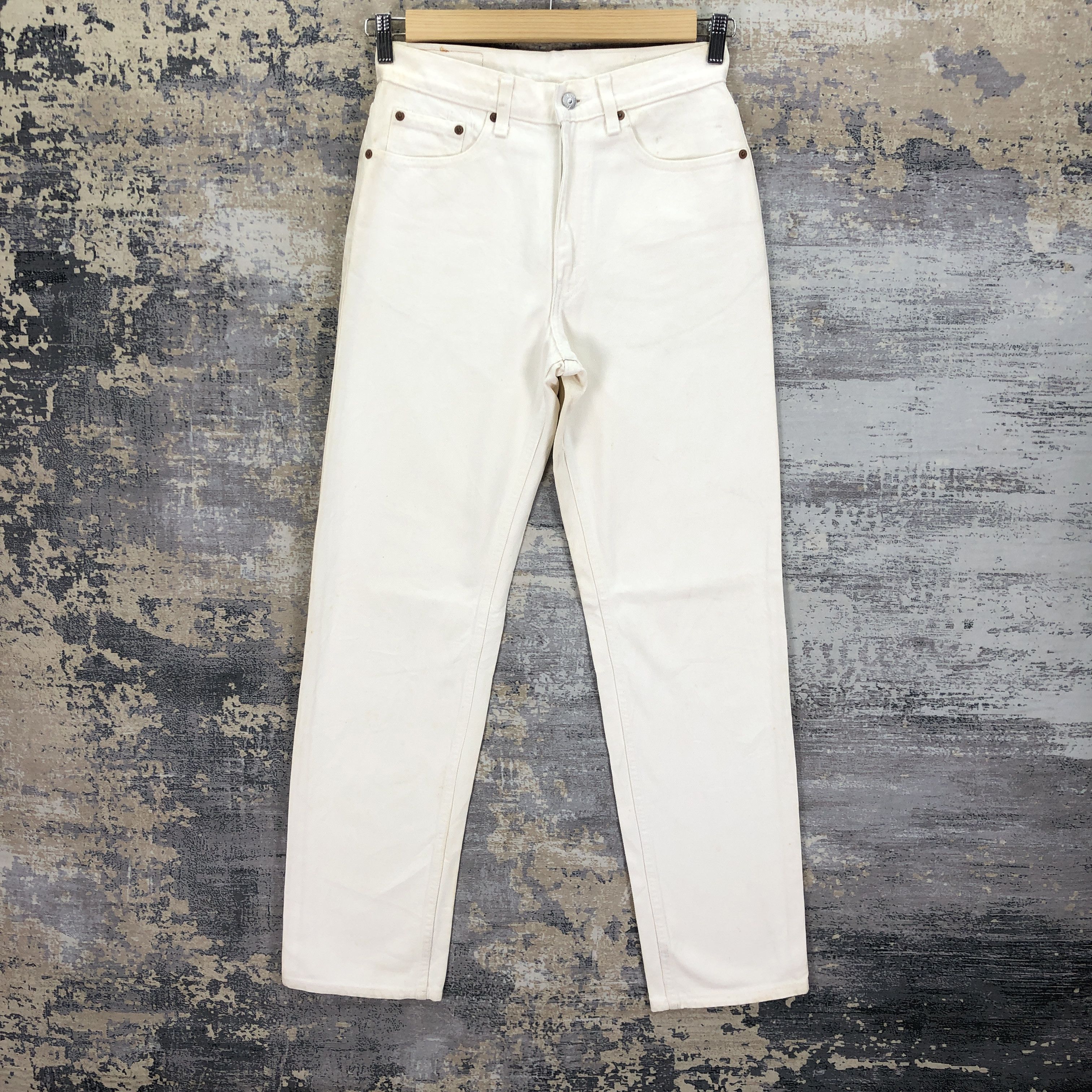 Levi's Vintage 90's Levis Off White Jeans Levi's 510 Denim Size 26" / US 2 / IT 38 - 1 Thumbnail
