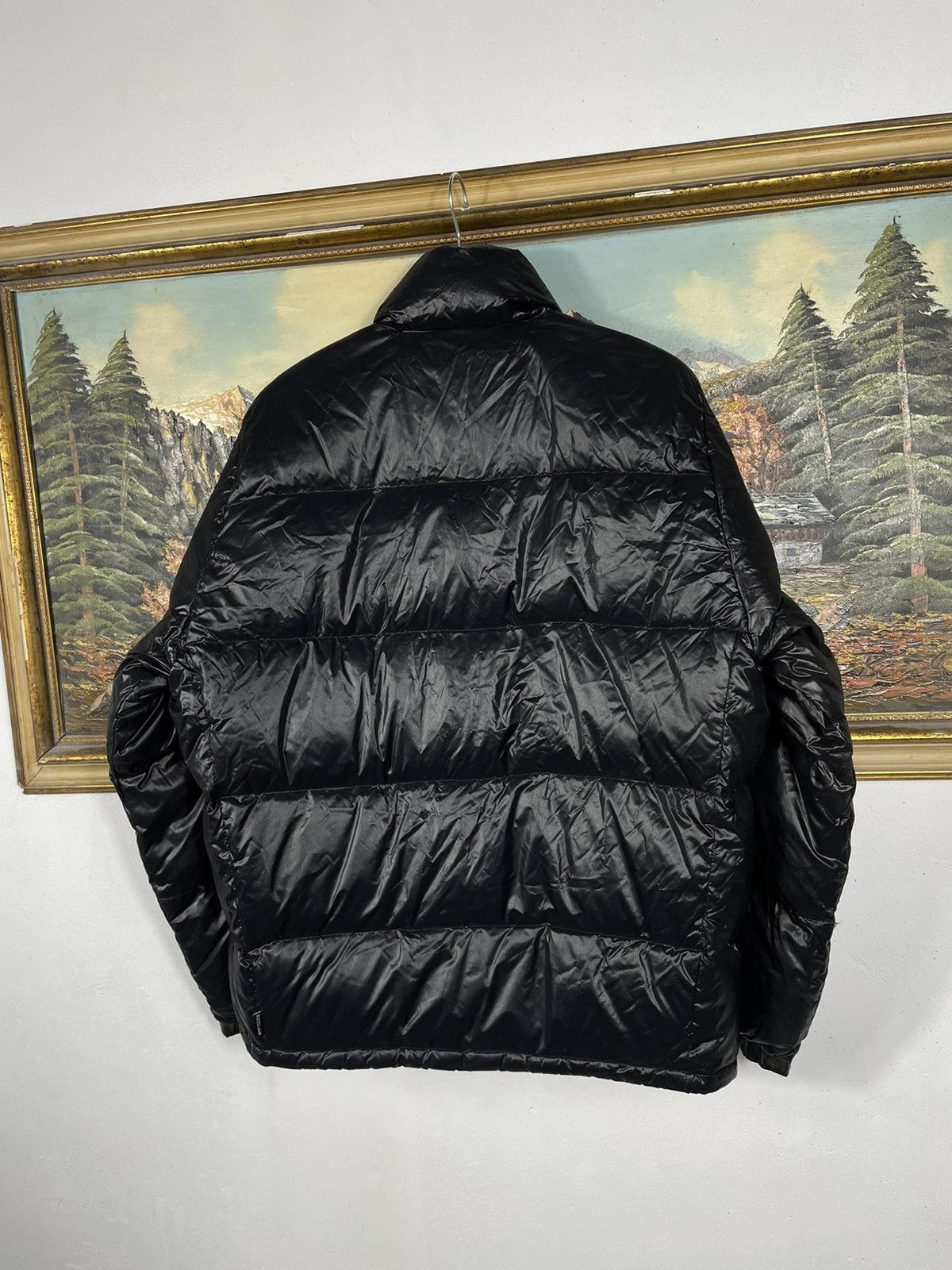 Designer × Moncler Moncler Grenoble Giubbotto Black Puffer Hoodie Shiny Drill Size US M / EU 48-50 / 2 - 7 Thumbnail