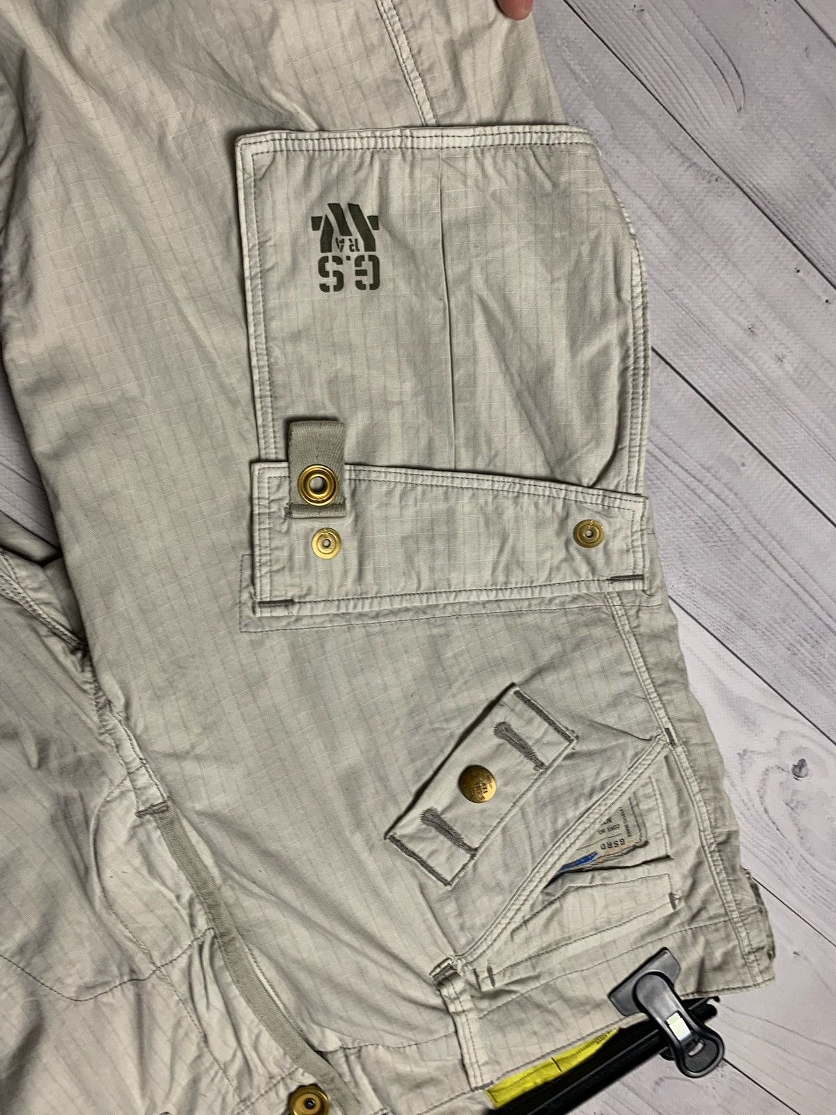 G-Star × Vintage Cargo vintage G Star Raw pants multi pocket size 34 banana Size US 34 / EU 50 - 8 Thumbnail