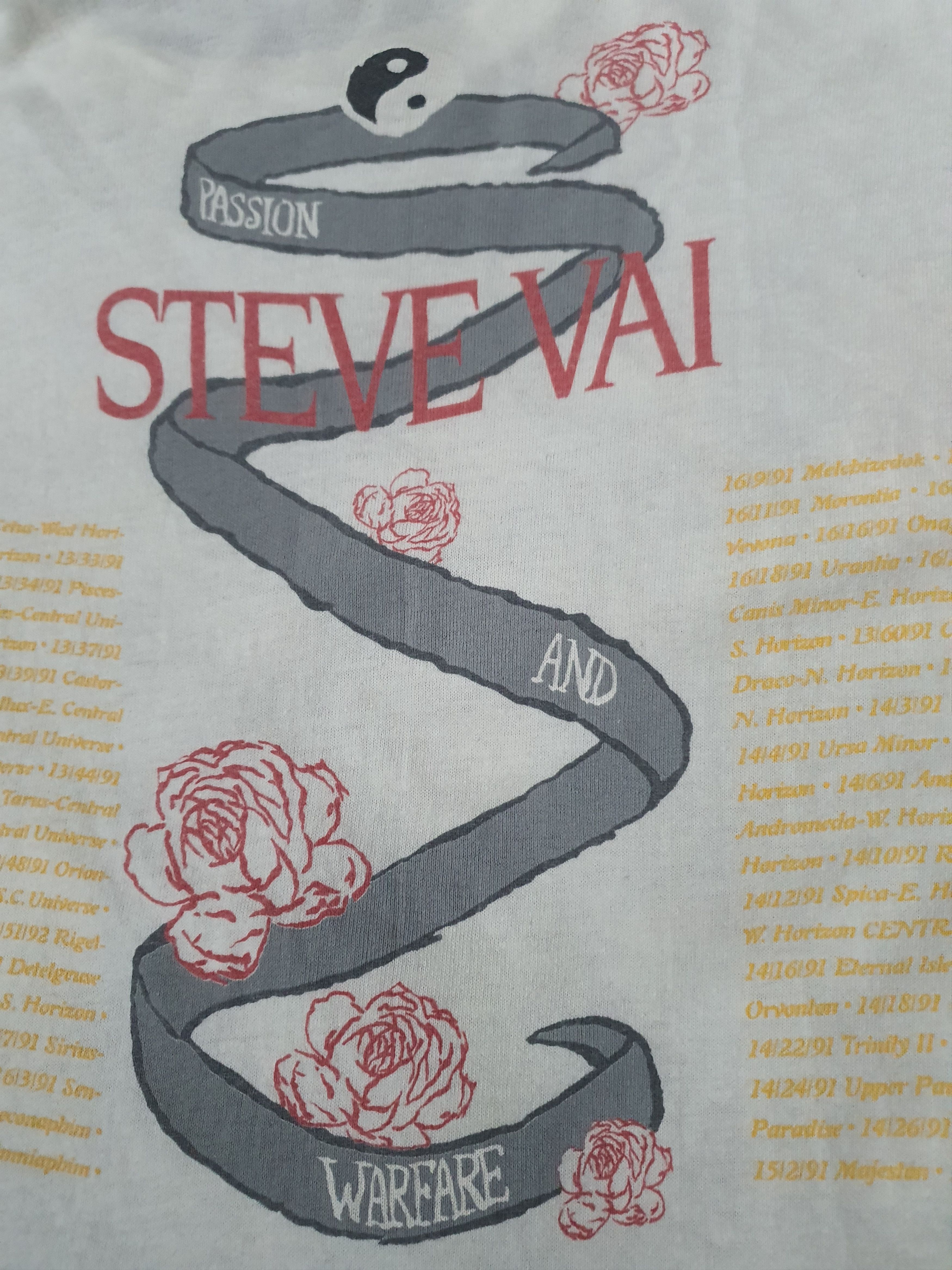 Band Tees 🌹 Steve Vai 🌹 Size US L / EU 52-54 / 3 - 14 Thumbnail