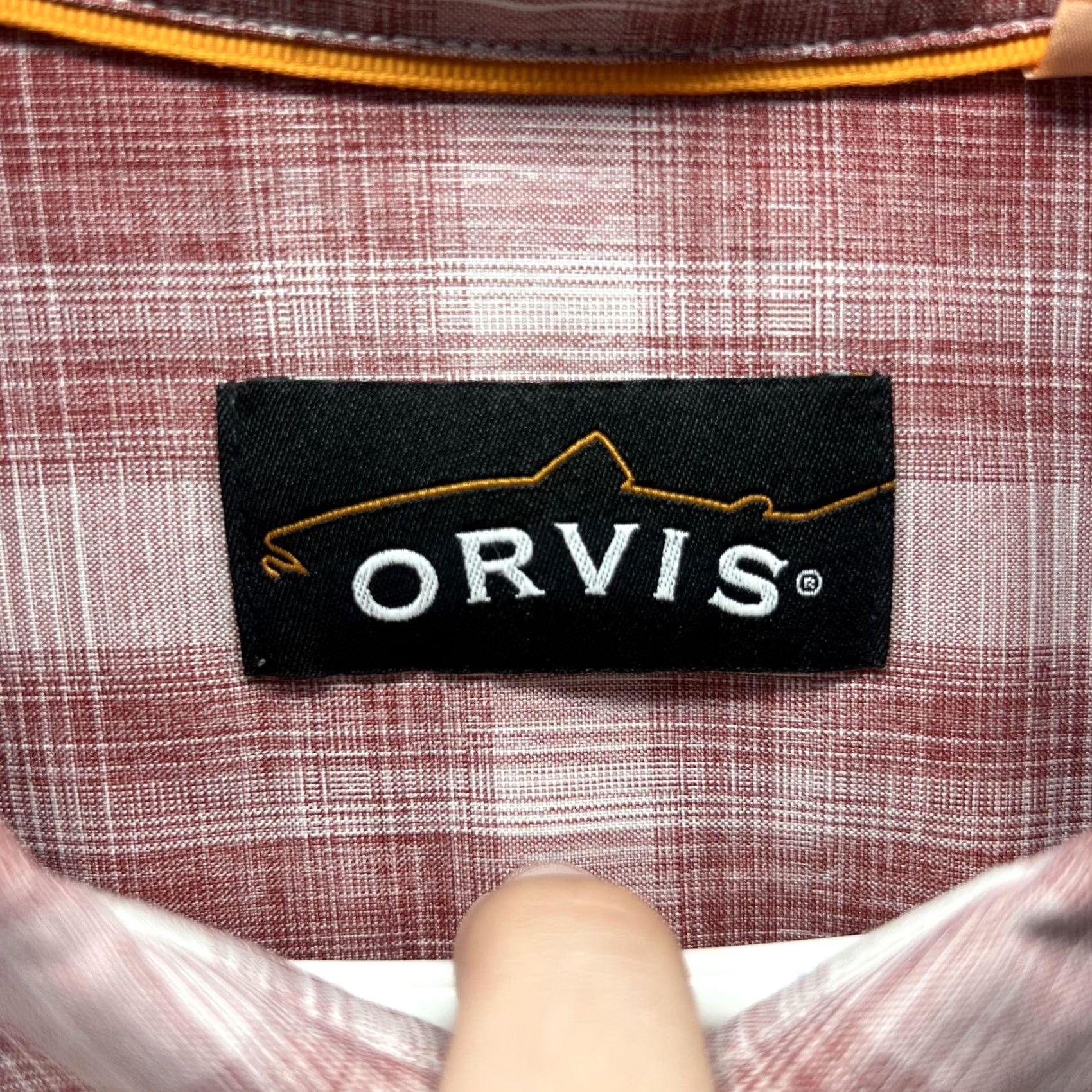 Orvis Orvis Shirt Mens 2XL Red Plaid Polyester Long Sleeve Snap Front Pockets Casual Size US XXL / EU 58 / 5 - 5 Thumbnail