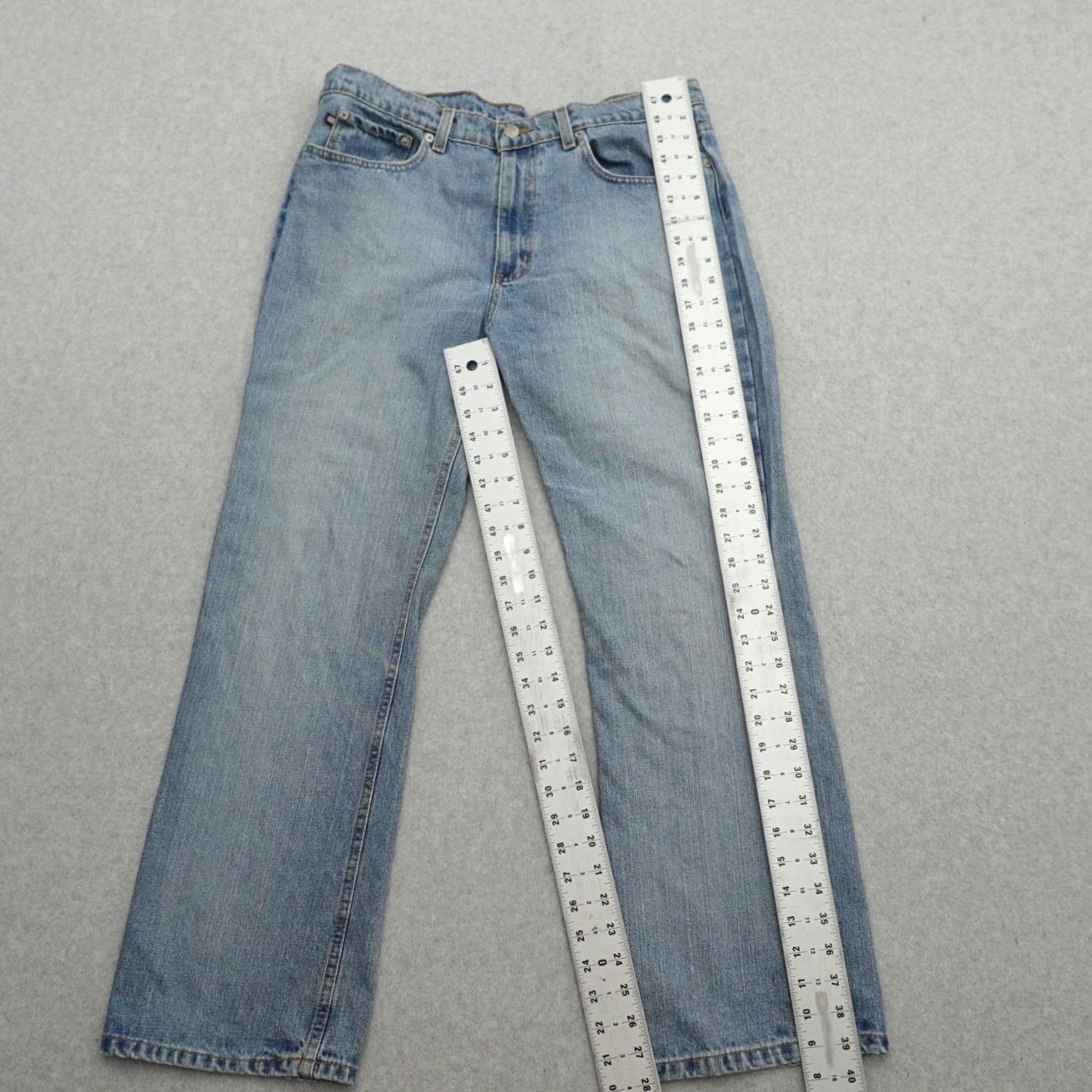 Ralph Lauren VINTAGE Ralph Lauren Jeans Womens 14 Bootcut Denim Light Blue 14 (14x28) Measurements in Pictures Womens Size 36" / US 14 / IT 50 - 3 Thumbnail