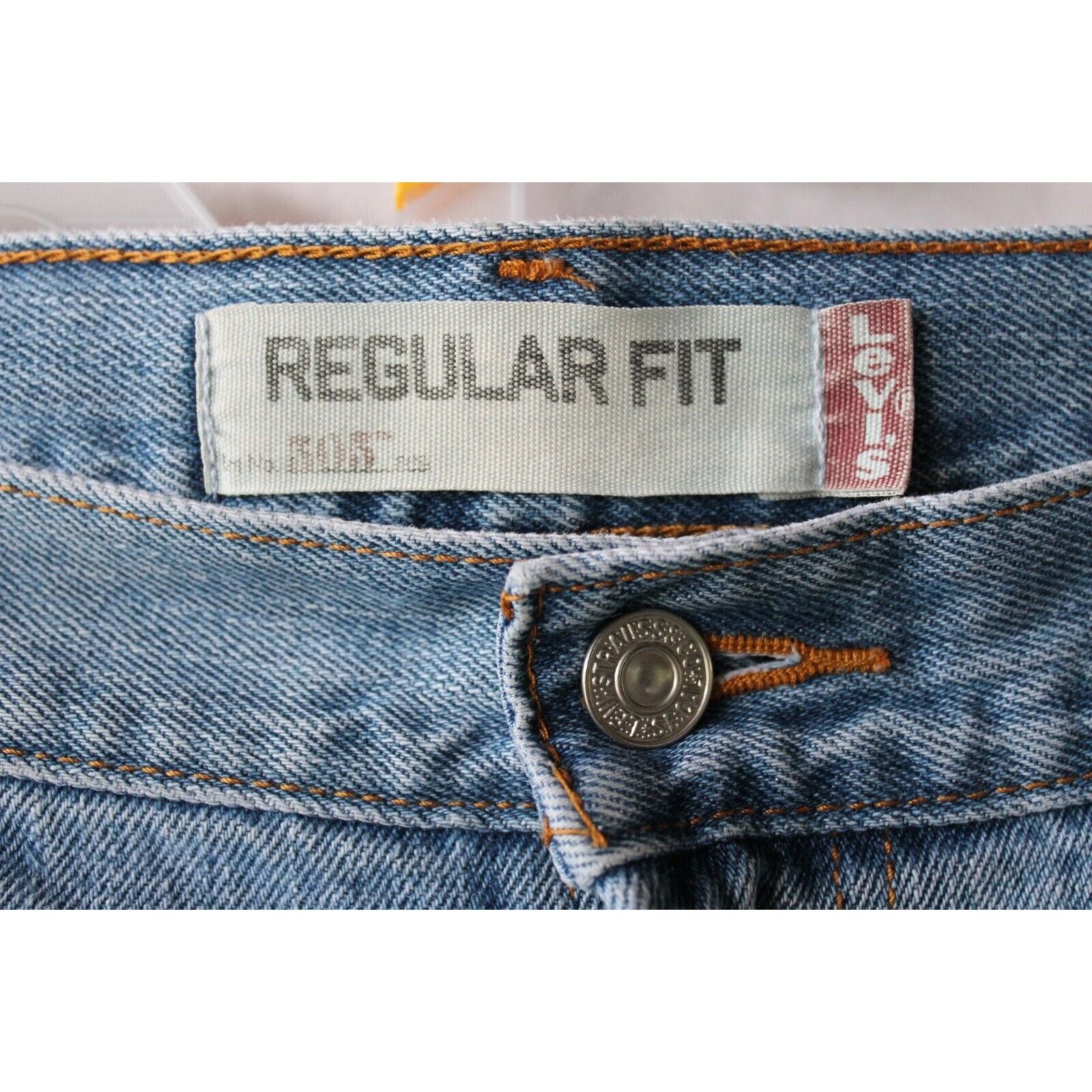 Levi's LEVIS 505 Jeans 40x34 Regular Fit Medium Blue Wash *VINTAGE Size US 40 / EU 56 - 4 Thumbnail