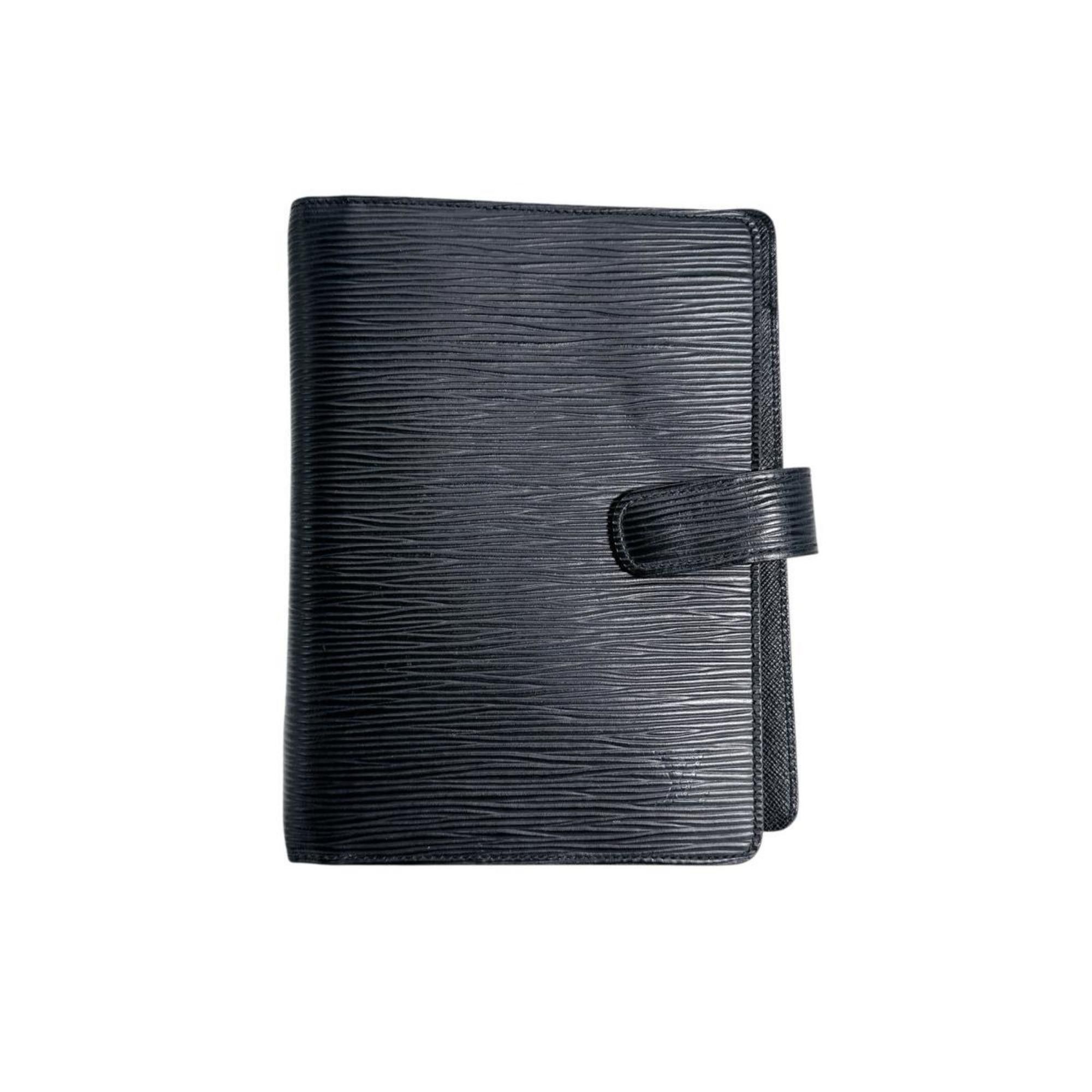 Louis Vuitton Louis Vuitton Epi Leather Agenda MM Planner Cover, R20042, Noir Size ONE SIZE - 1 Thumbnail