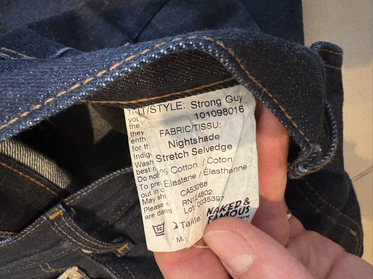 Naked & Famous Naked & Famous Nightshade Strong Guy Selvedge Size US 32 / EU 48 - 5 Thumbnail