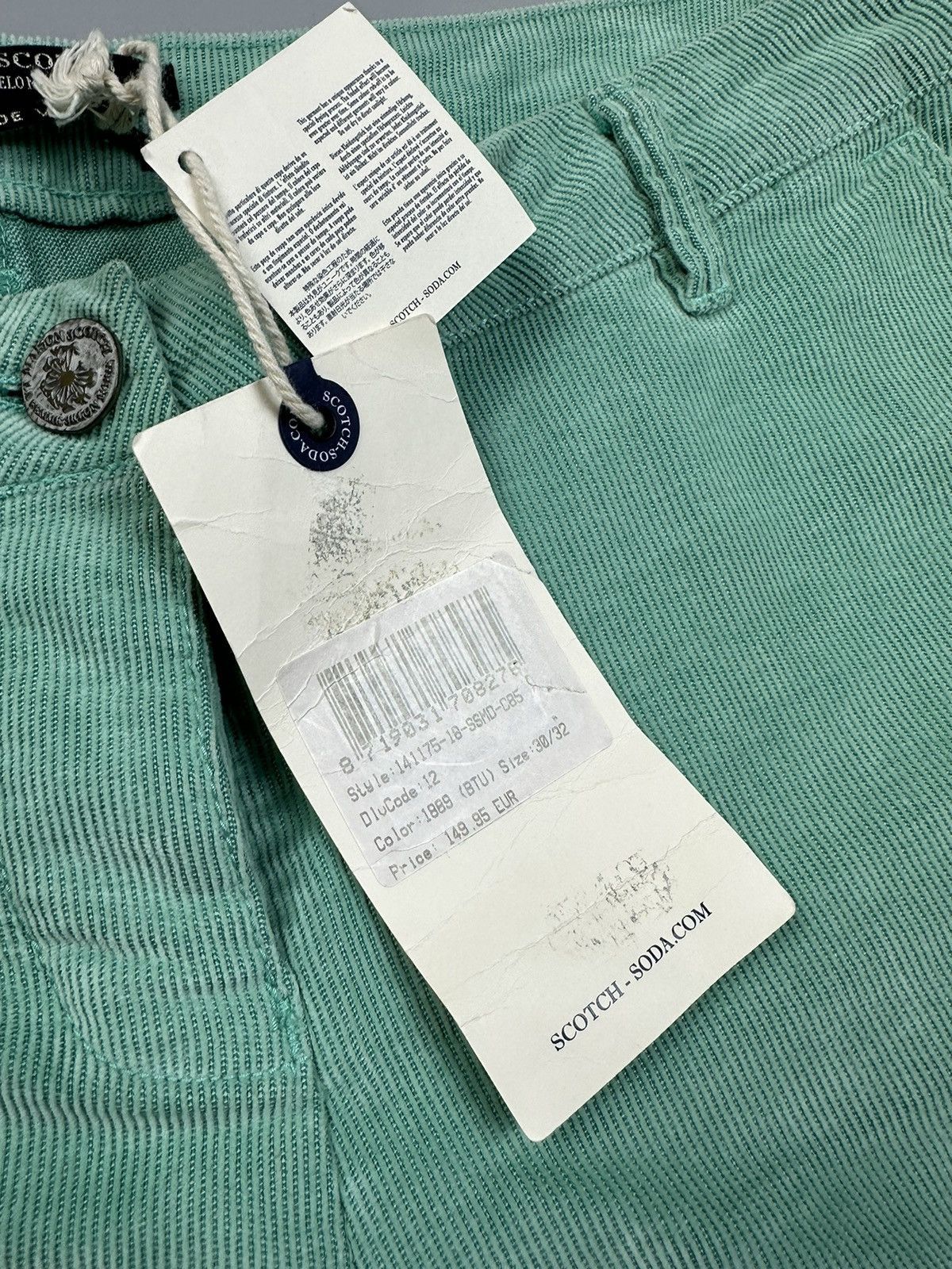 Scotch & Soda Unisex rip style corduroy chinos Scotch&Soda Size 30" / US 8 / IT 44 - 5 Thumbnail