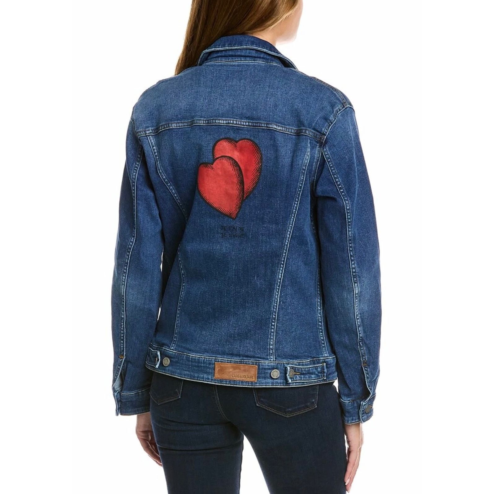 Zadig & Voltaire Zadig & Voltaire Kase Denim Heart Jacket in Dark Blue Small Size S / US 4 / IT 40 - 7 Thumbnail