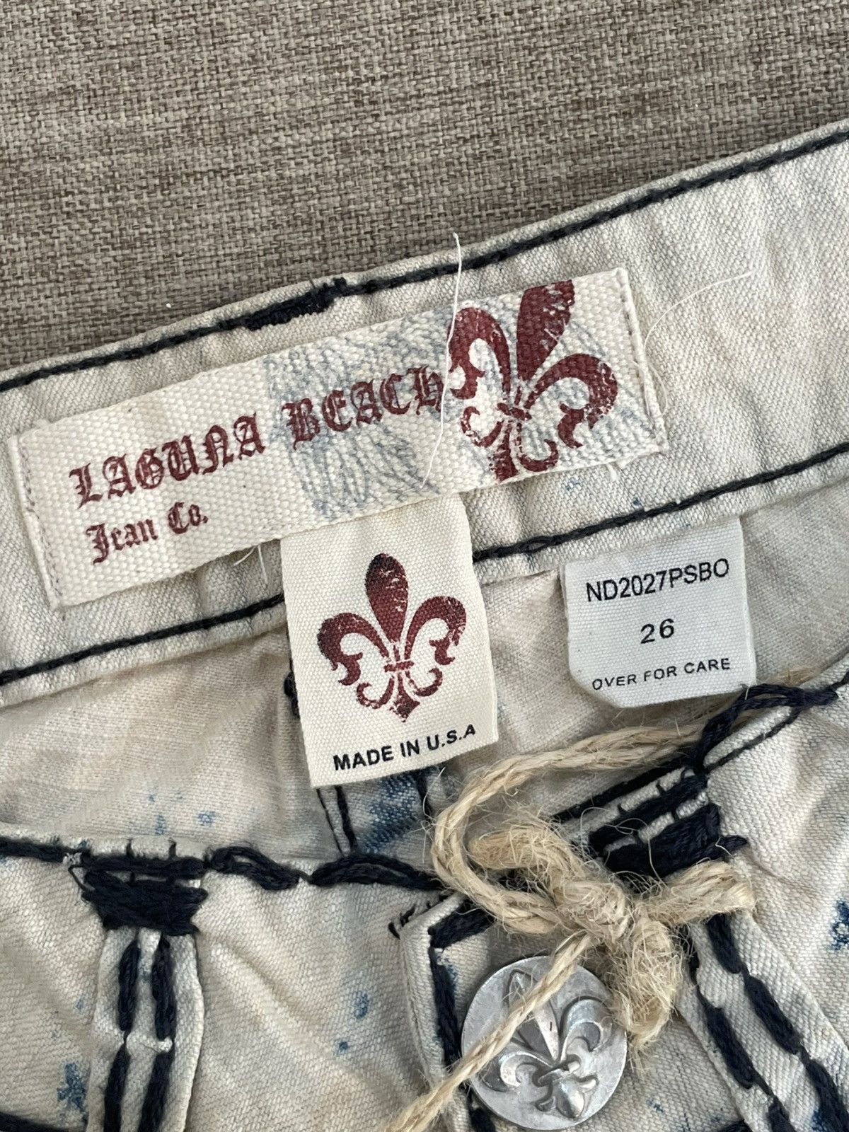 Japanese Brand NWT VINTAGE FLARE VKEI LAGUNA BEACH MADE IN USA Size 26" / US 2 / IT 38 - 5 Thumbnail