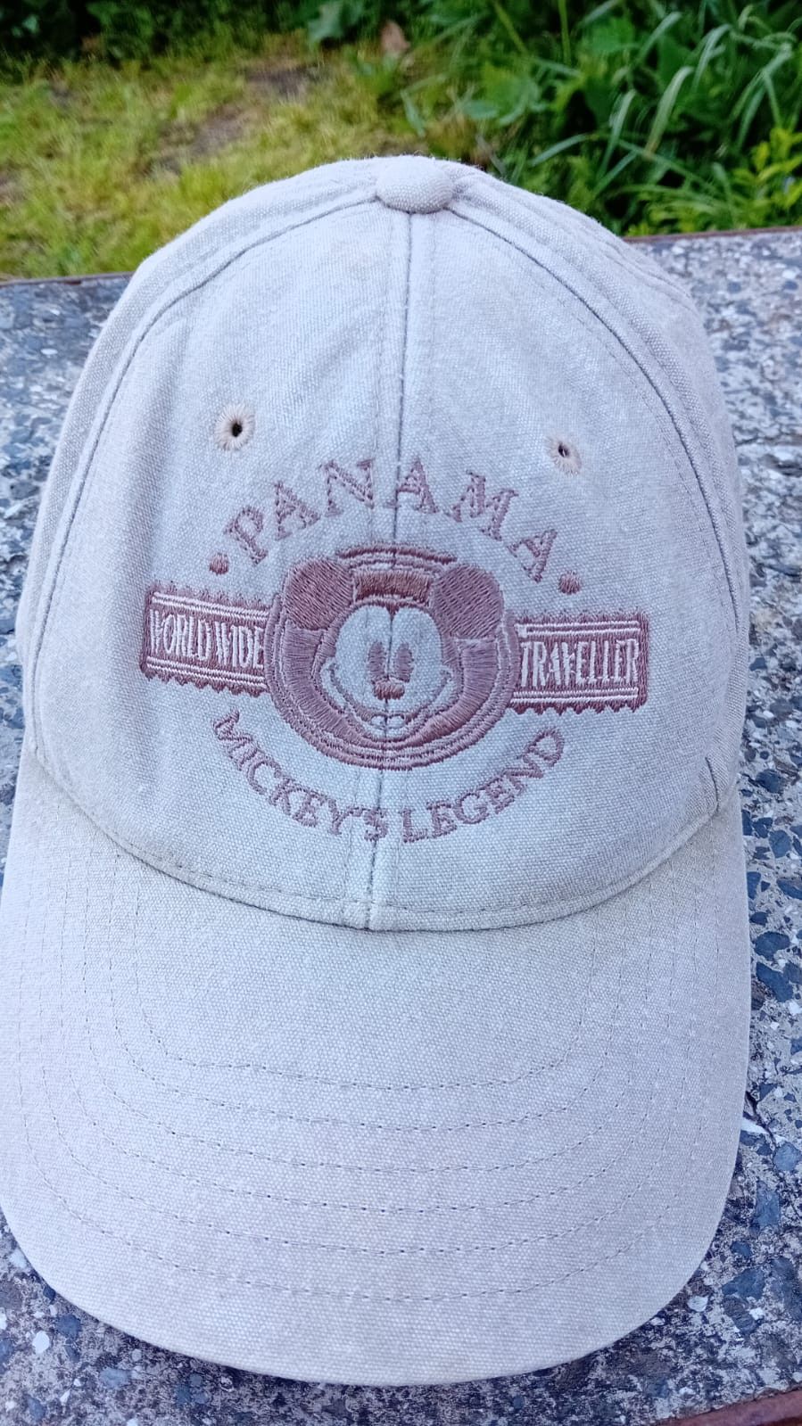 Mickey Mouse × Vintage Mickey Mouse Legend Panama World Wide Traveler Strapback Hat Size ONE SIZE - 1 Thumbnail