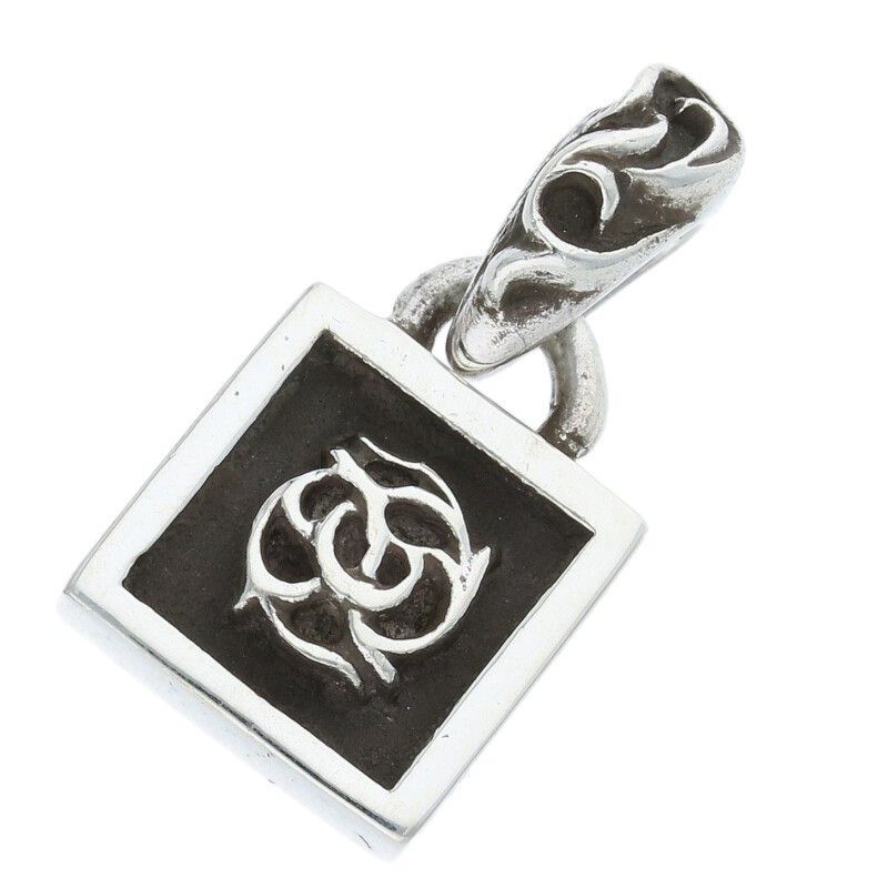 アクセサリー CHROME HEARTS CHARM FRAMED FLORAL Chrome Hearts Chrome Hearts Framed Floral Charm Necklace