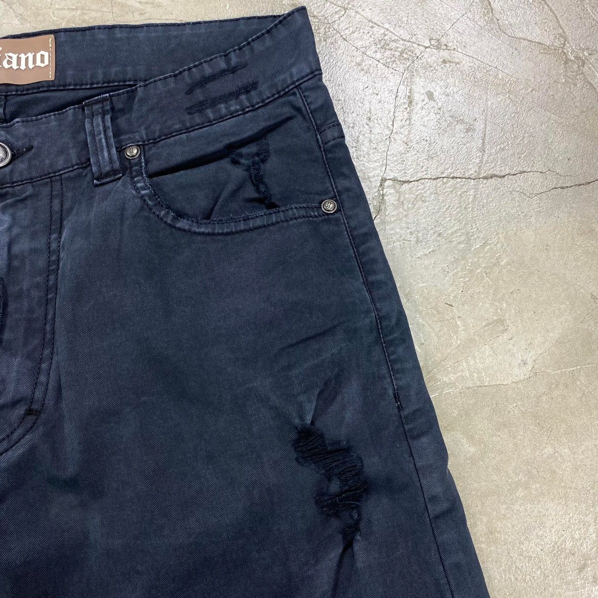 John Galliano Distressed Slim Fit Jeans Size US 30 / EU 46 - 9 Thumbnail