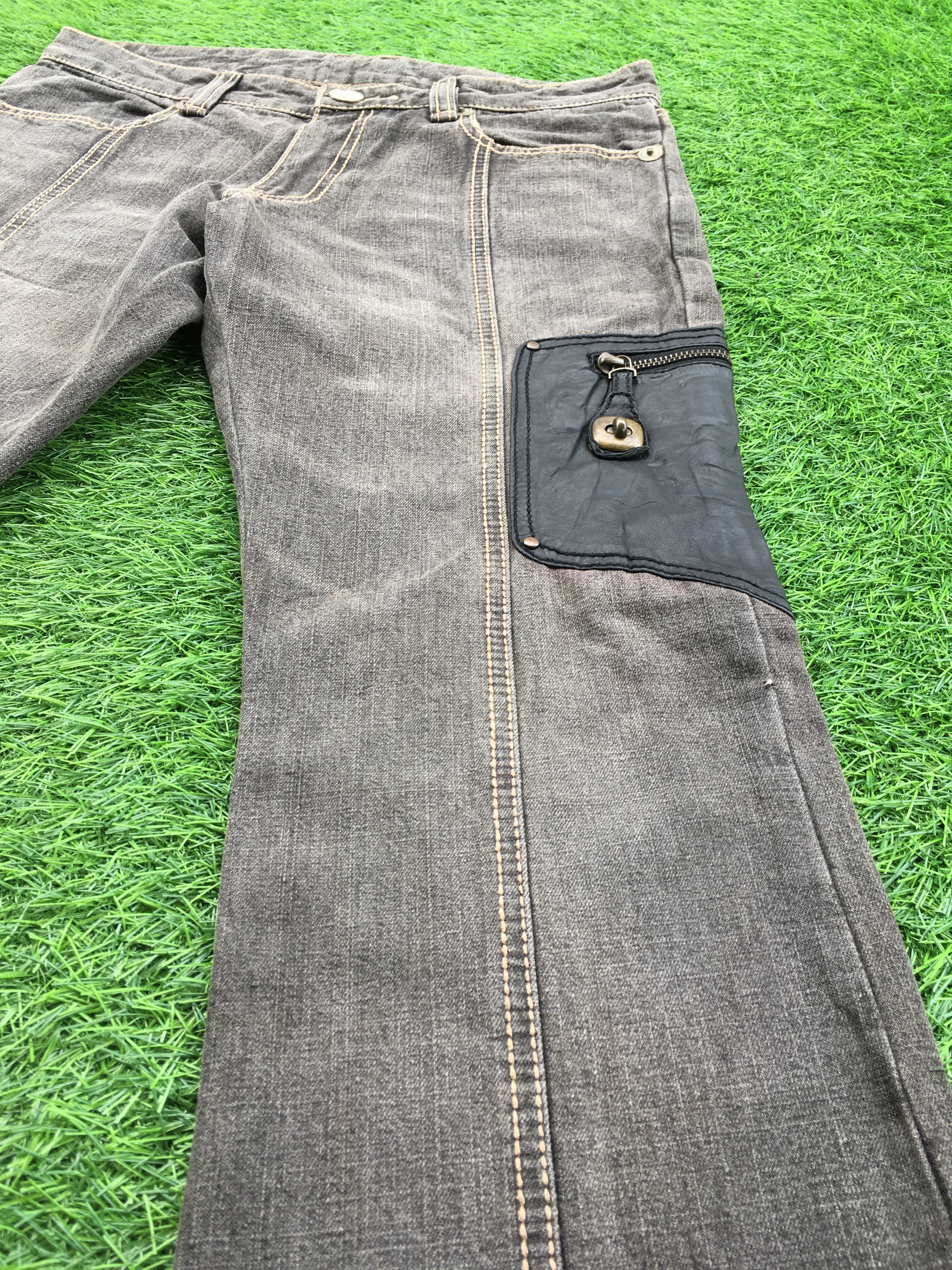 Japanese Brand Japanese Flare Leather Patch Jeans D-990 Size US 30 / EU 46 - 6 Thumbnail
