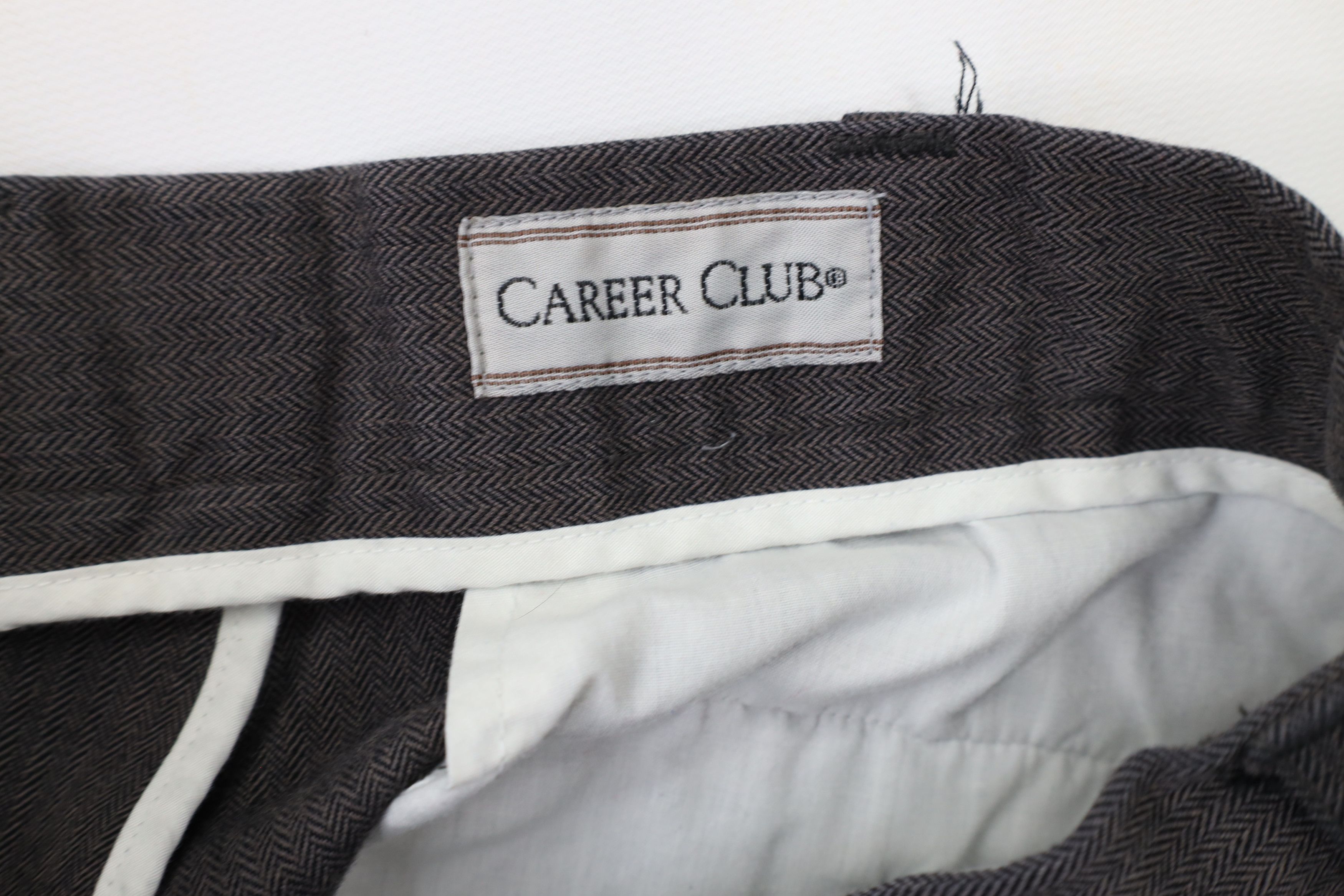 Vintage Vintage 90s Streetwear Wide Leg Herringbone Chino Pants Size US 34 / EU 50 - 8 Thumbnail