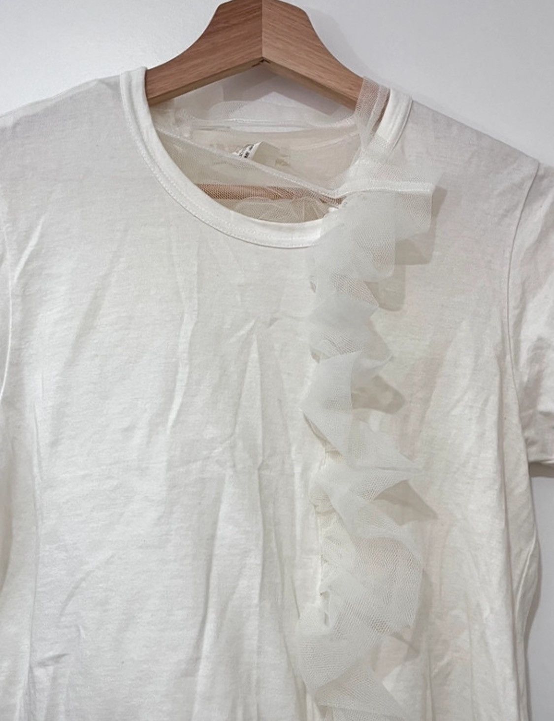 Comme des Garcons Comme des Garcons White Mesh Distorted Short Sleeve AD2006 Size ONE SIZE - 3 Thumbnail
