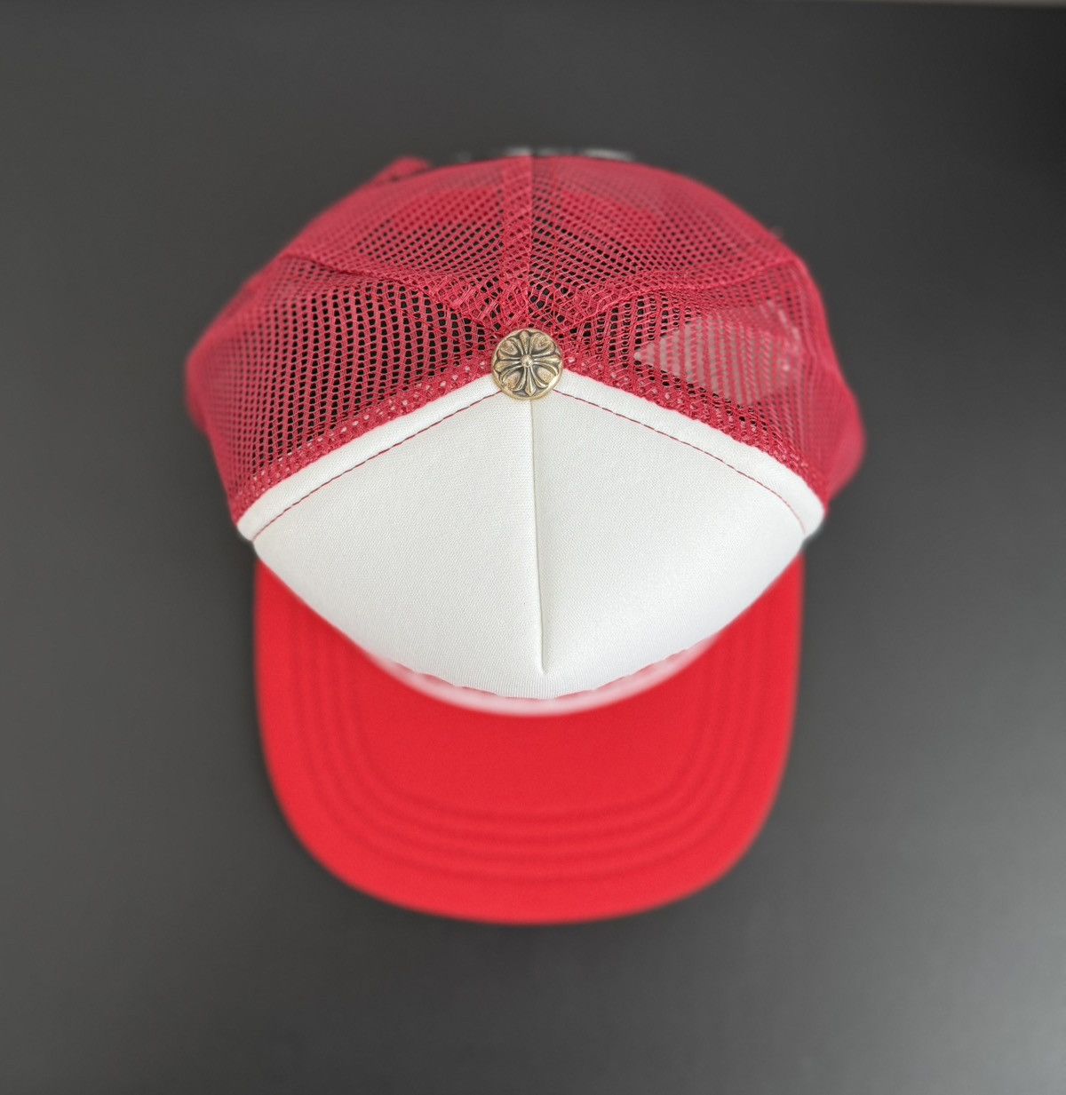 Chrome Hearts Chrome Hearts King Taco Trucker Hat Red/White Size ONE SIZE - 3 Thumbnail