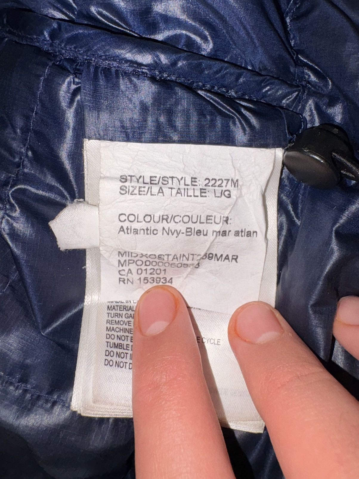 Canada Goose Canada Goose Atlantic Navy Hooded Puffer Jacket Mens Size US L / EU 52-54 / 3 - 9 Thumbnail