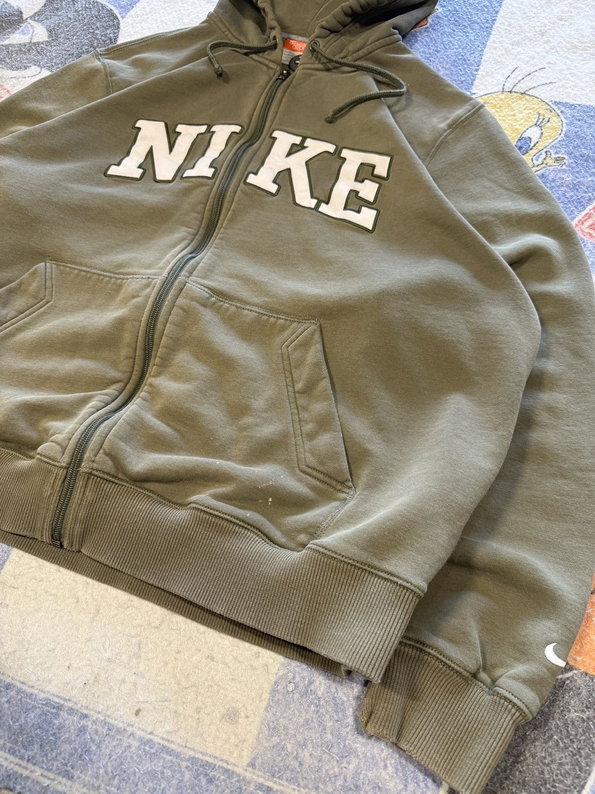 Nike Vintage Nike spell out zip up sweatshirt Size US XL / EU 56 / 4 - 3 Thumbnail