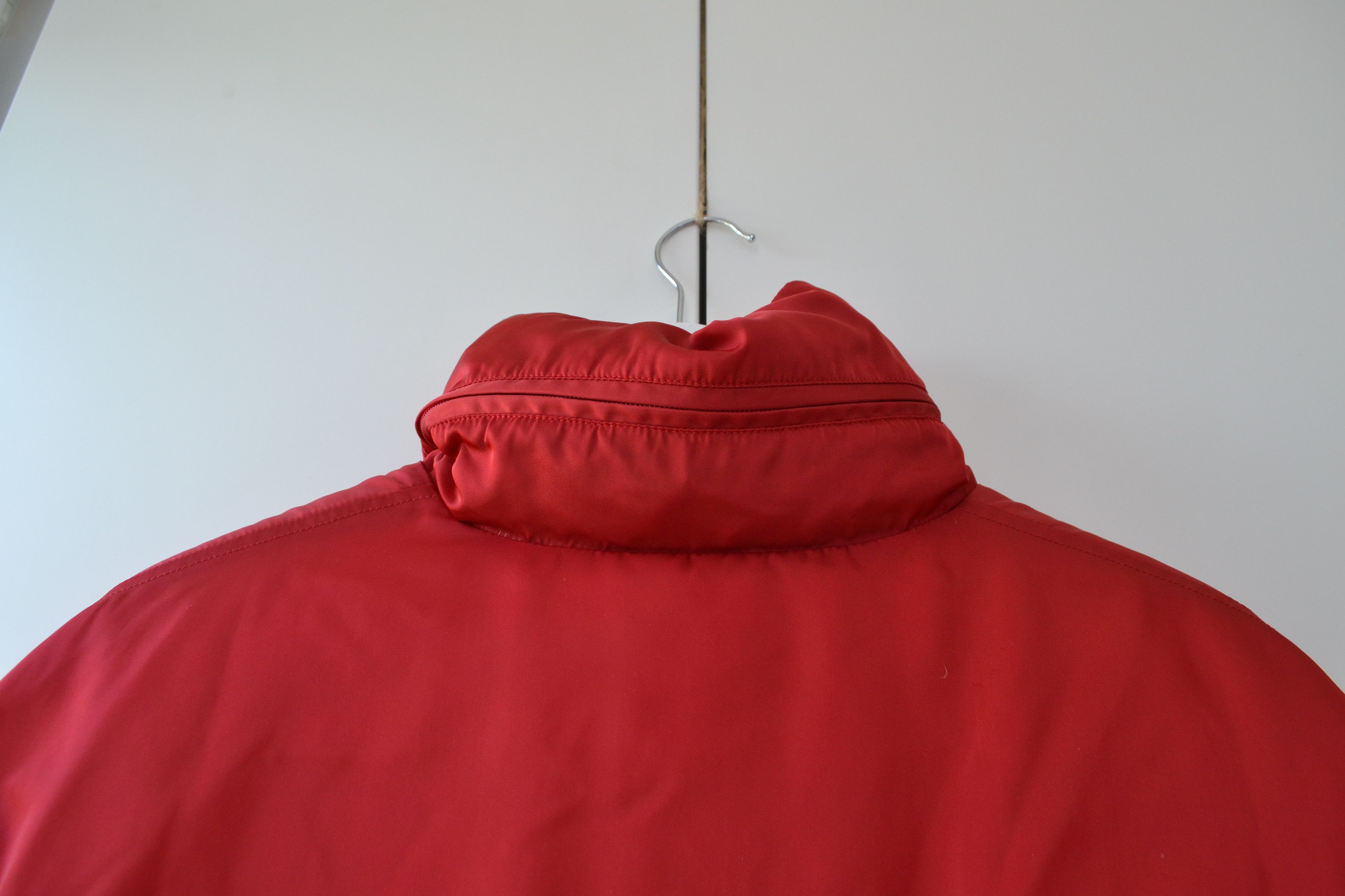 Prada PRADA Jacket Down Parka Coat Red Zip Hood Vintage Size L / US 10 / IT 46 - 3 Thumbnail