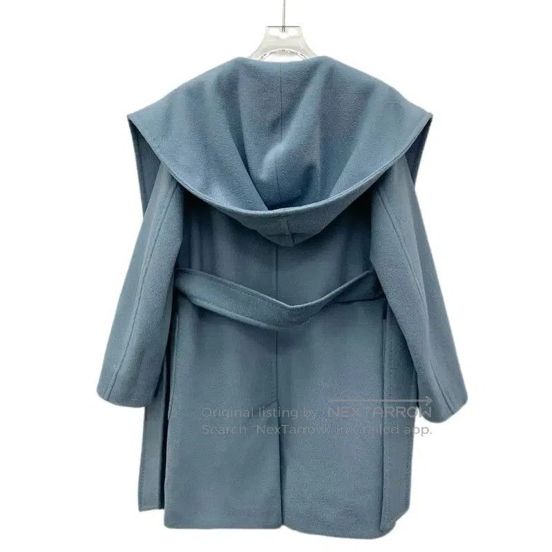 Max Mara MaxMara Elegant Blue Women's Coat . Size XS / US 0-2 / IT 36-38 - 2 Thumbnail