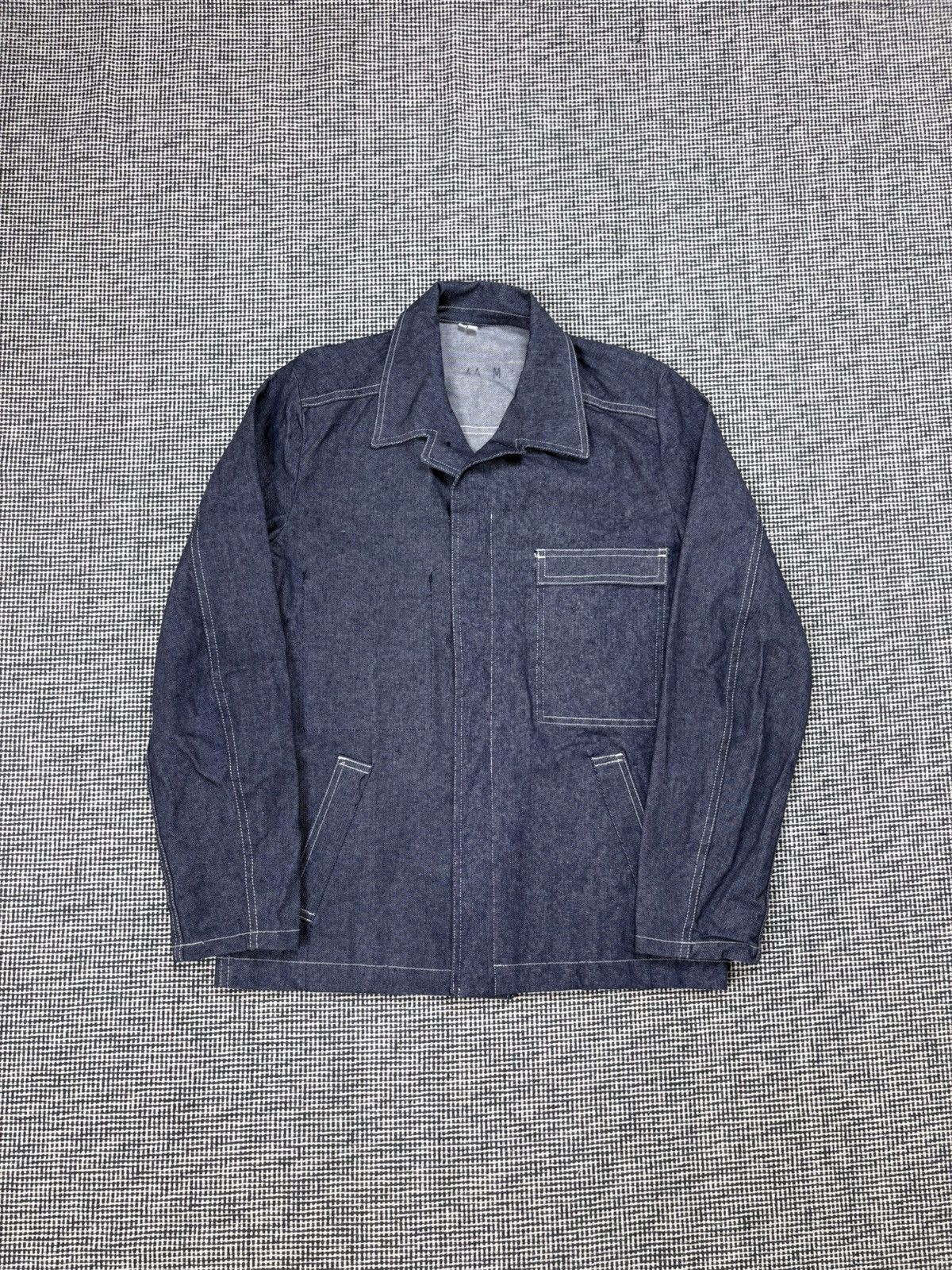 Le Laboureur rare 70s Adolphe Lafont French work zip denim jacket chore Size US M / EU 48-50 / 2 - 1 Thumbnail