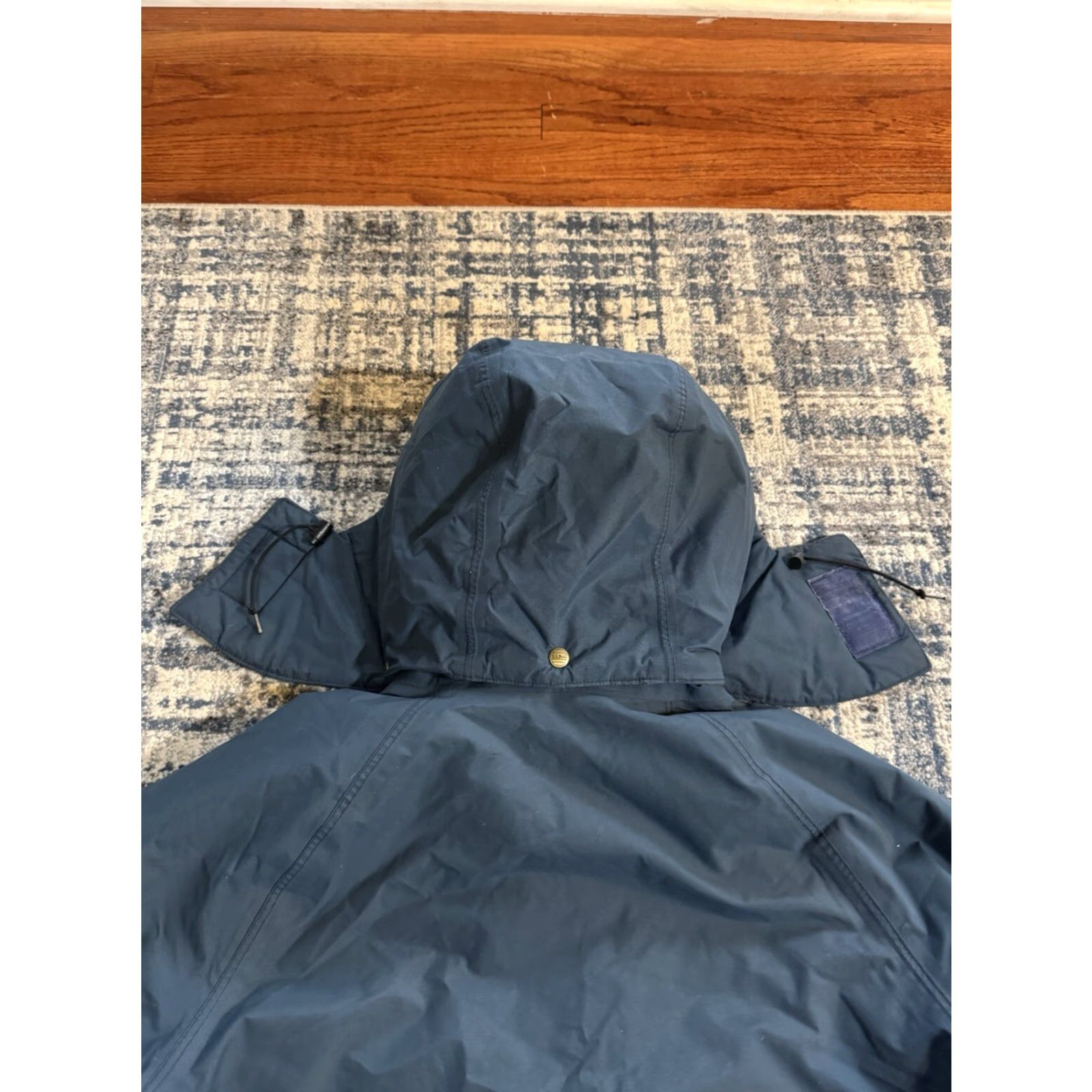 Vintage VINTAGE L.L. Bean Maine Wardens Parka Jacket Mens Large Gore-Tex Coat Thinsulate Water Resistant USA Made Navy Blue Casual Workwear Outdoors Size US L / EU 52-54 / 3 - 5 Thumbnail