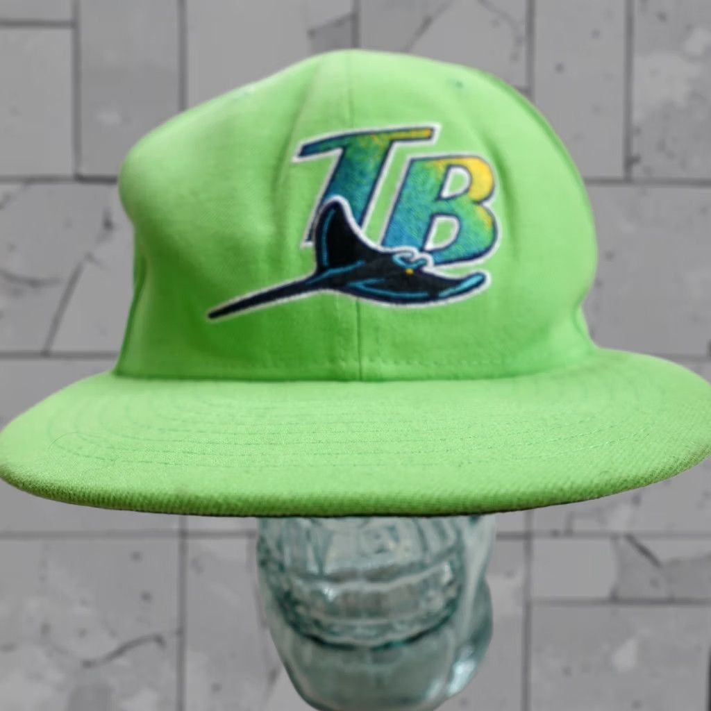 New Era New Era Tampa Bay Rays Hat Green Embroidered Vintage Blockhead Snapback Size ONE SIZE - 1 Thumbnail