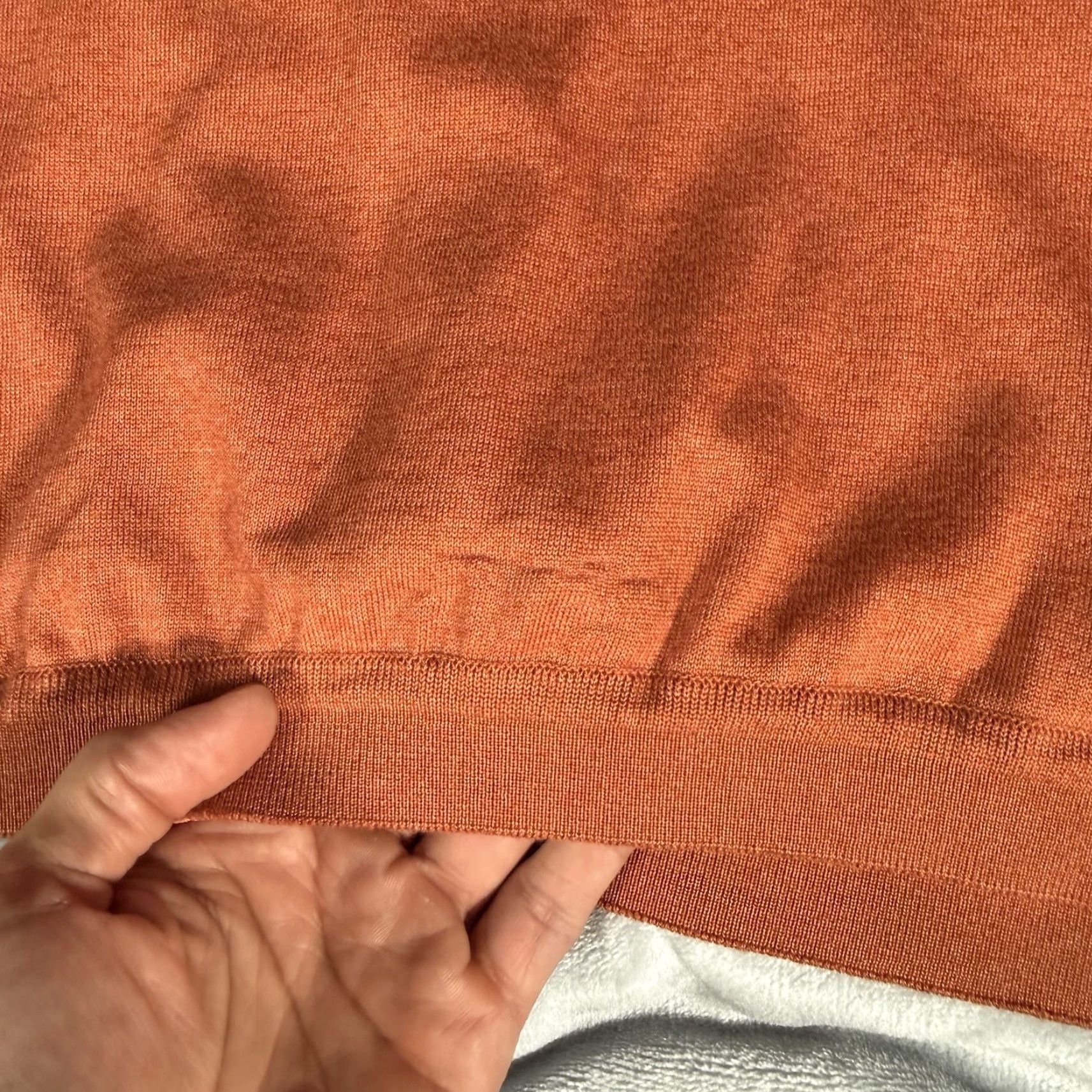 Vintage Maus & Hoffman Polo Shirt Mens 2XL Cotton Blend Made In USA Orange Long Sleeve Shirt Polo USA 2XL Mens Size US XXL / EU 58 / 5 - 3 Thumbnail