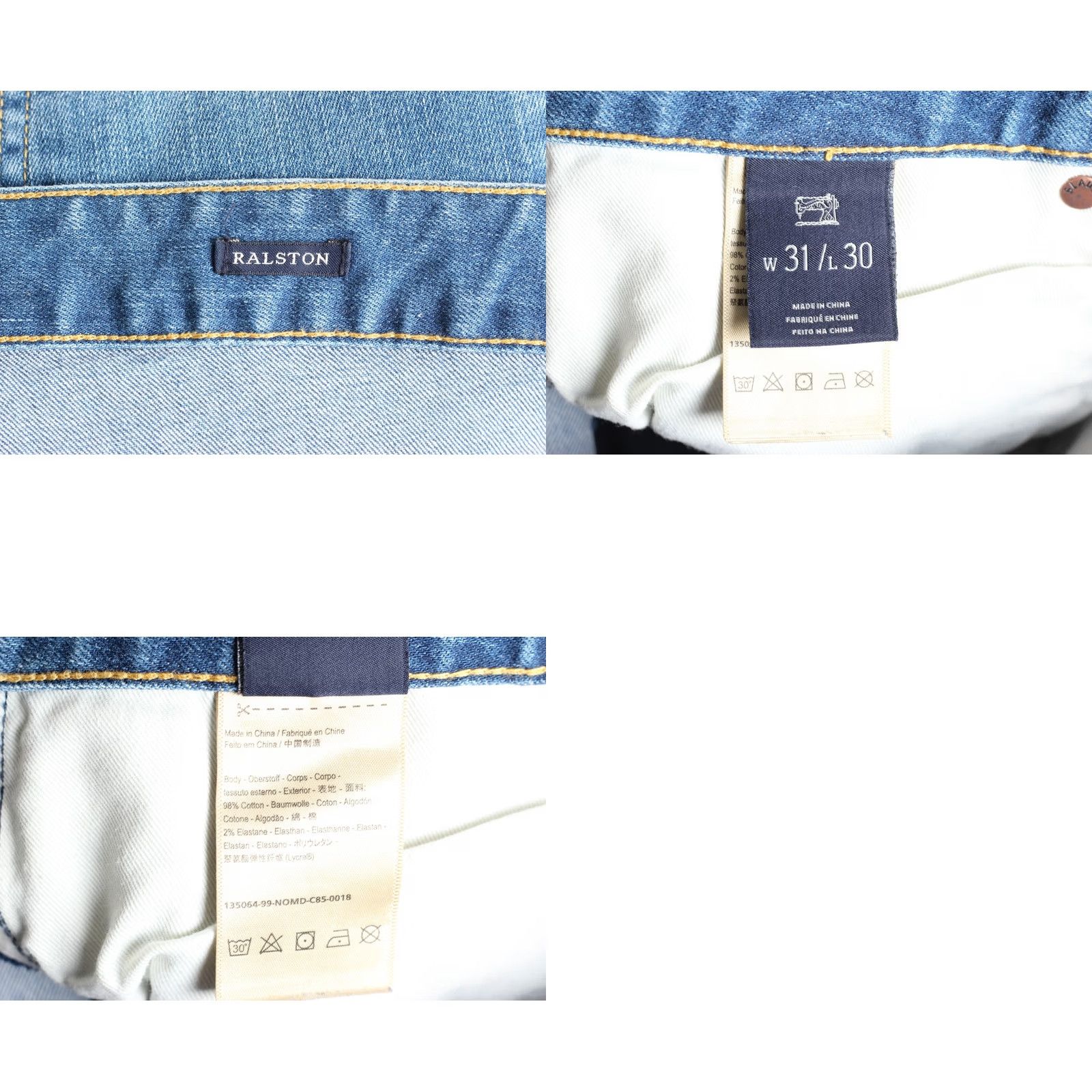 Scotch & Soda SCOTCH & SODA RALSTON Jeans Men 31/30 Slim Tapered Stretch DZ7546 blue denim mid rise 5-pocket Size US 31 - 8 Thumbnail