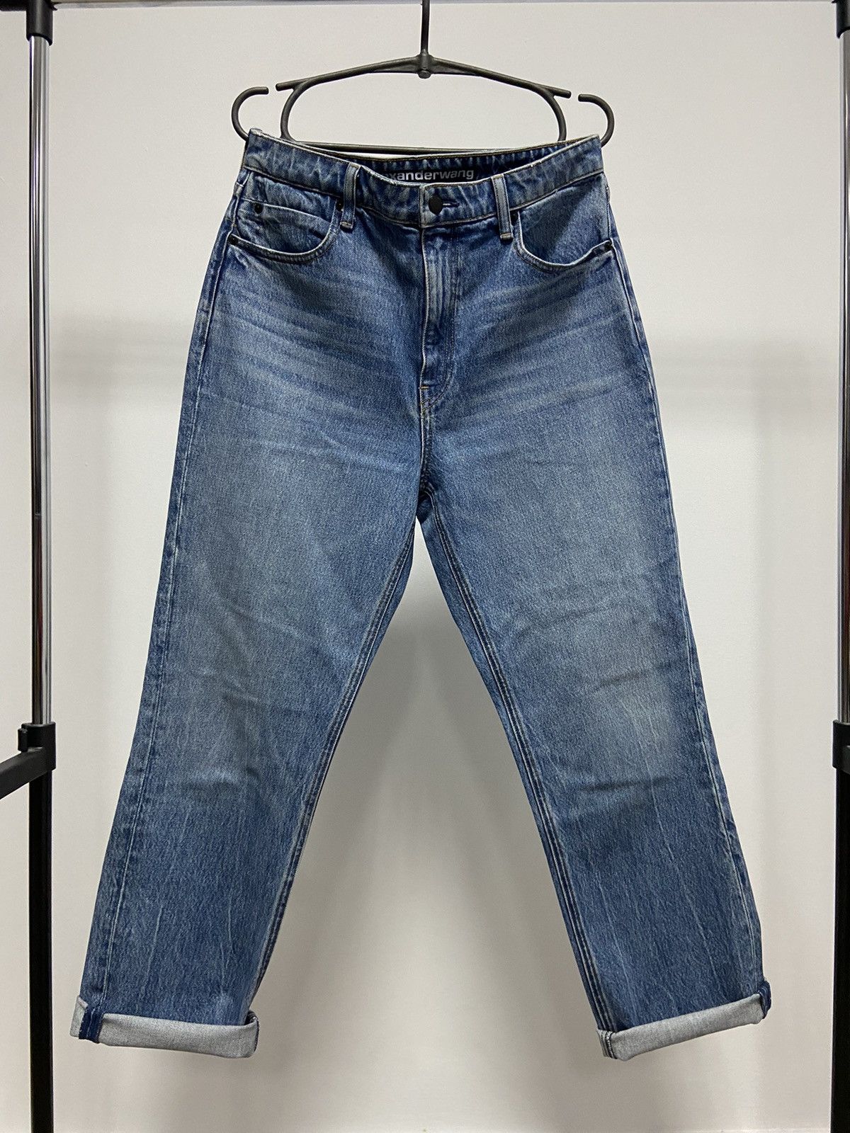 Alexander Wang × Vintage Alexander Wang jeans Pants Vintage Logo Y2K Selvedge Size US 30 / EU 46 - 1 Thumbnail