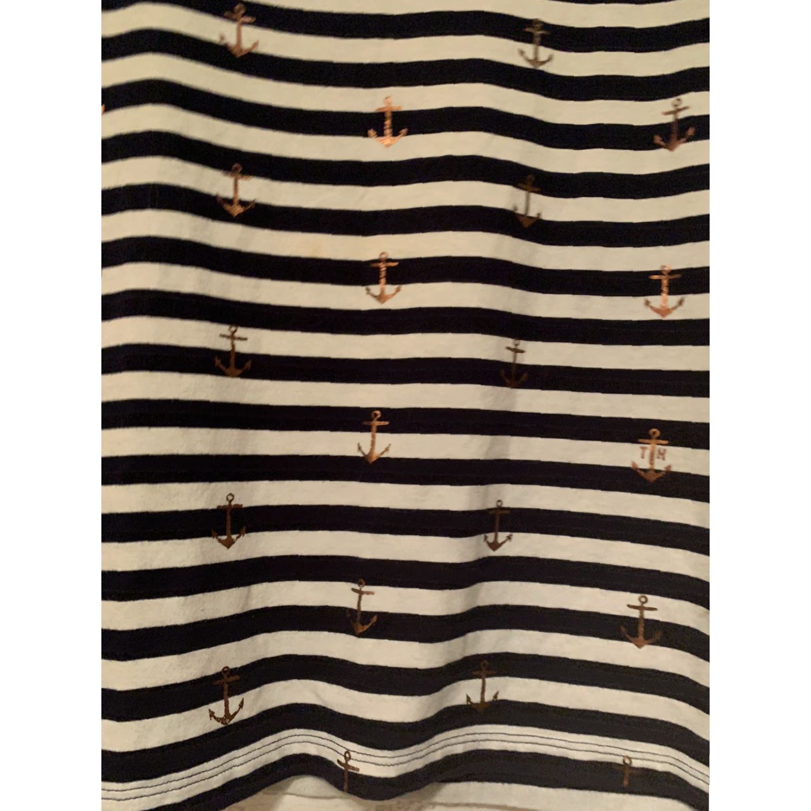 Tommy Hilfiger Tommy Hilfiger Shirt Women's Striped Crew Neck Short Sleeve Navy White Relaxed Fit Size S Multicolor Logo All Seasons Size S / US 4 / IT 40 - 7 Thumbnail