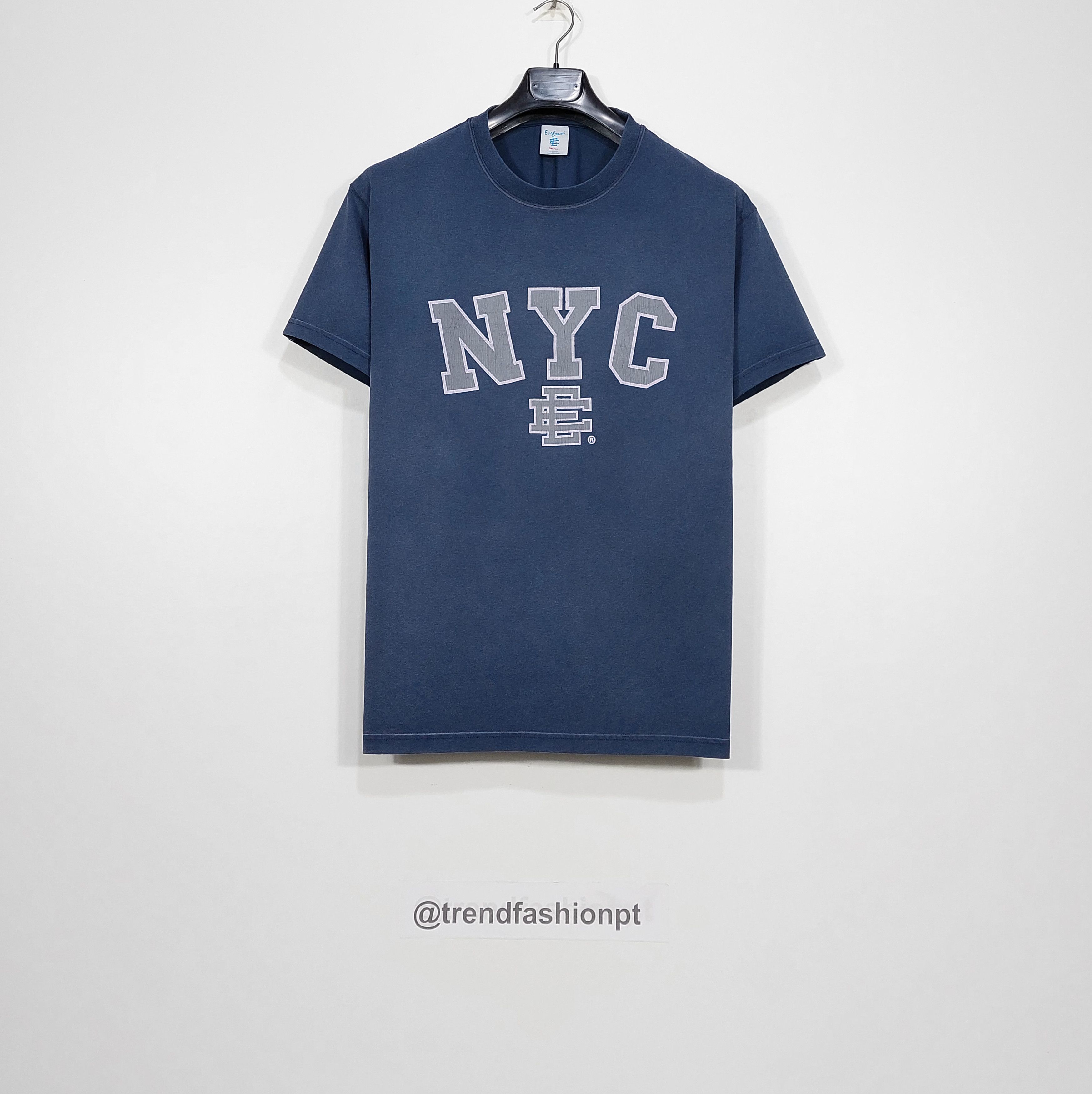 Eric Emanuel EE NYC short sleeve tshirt - washed blue S Size US S / EU 44-46 / 1 - 1 Thumbnail