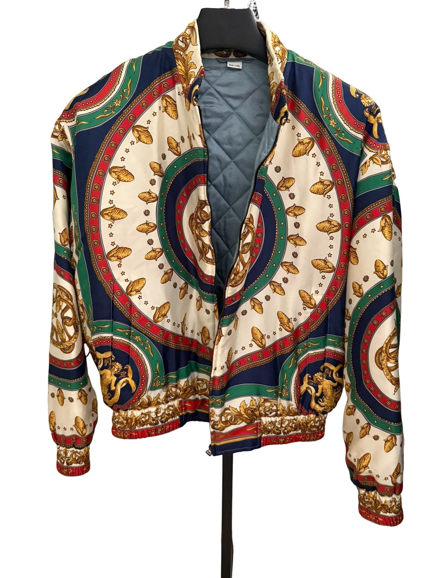 Gucci Gucci Scarf Print Silk Bomber Jacket IT 46 Size US S / EU 44-46 / 1 - 1 Thumbnail