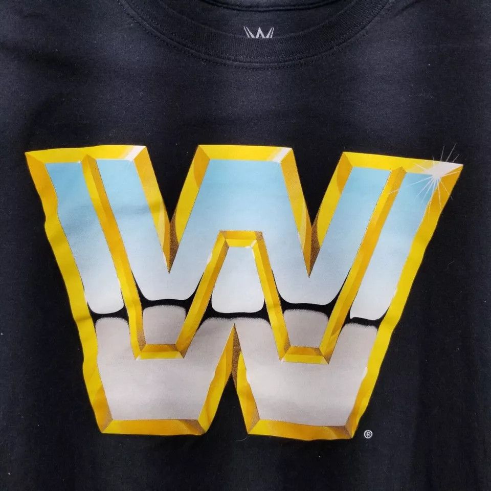 WWE WWE Shirt Mens Medium Black Short Sleeve Logo Size US M / EU 48-50 / 2 - 2 Thumbnail