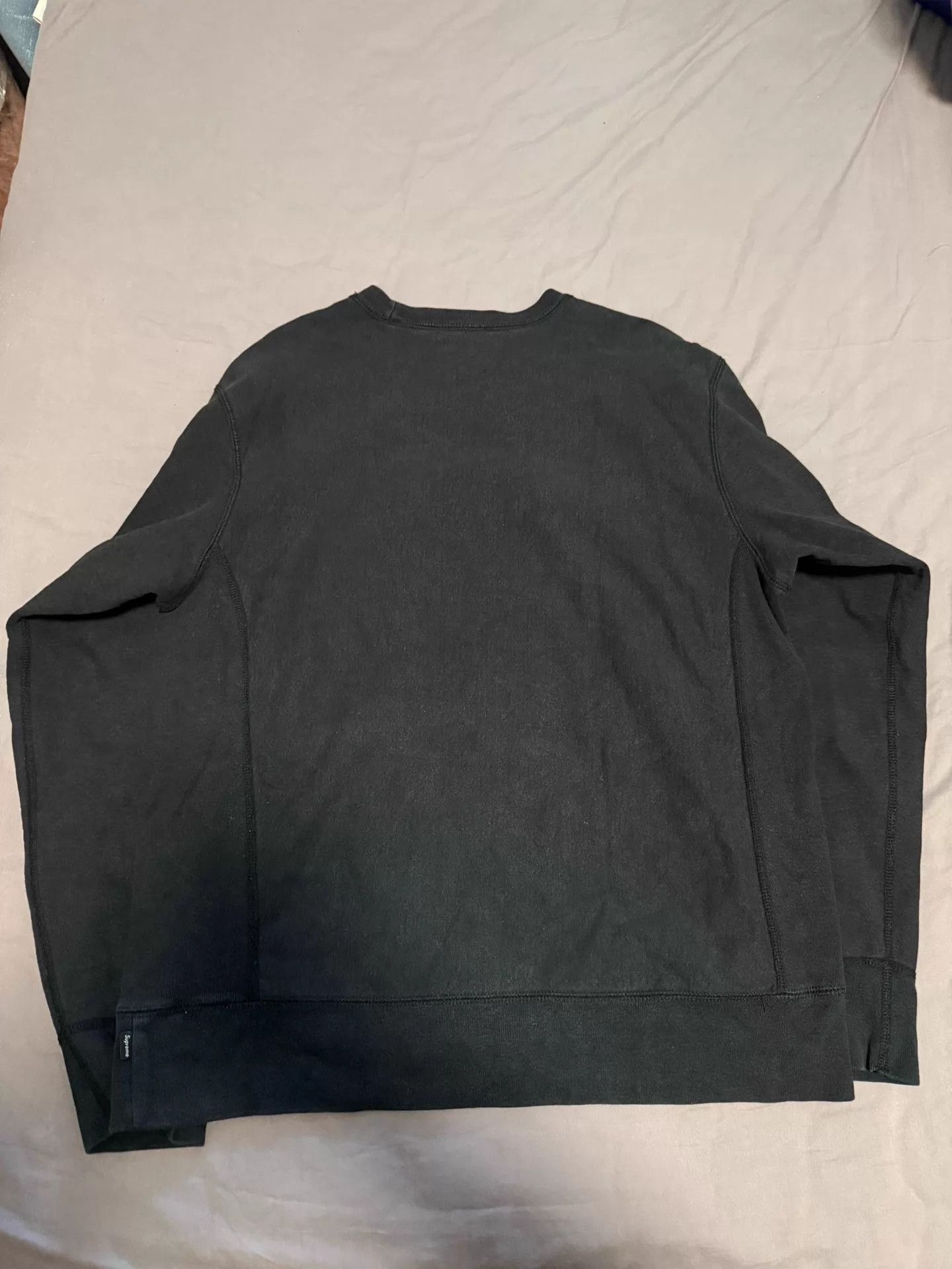 Supreme Supreme FW18 Black on Black Box Logo Crewneck L Size US L / EU 52-54 / 3 - 6 Thumbnail