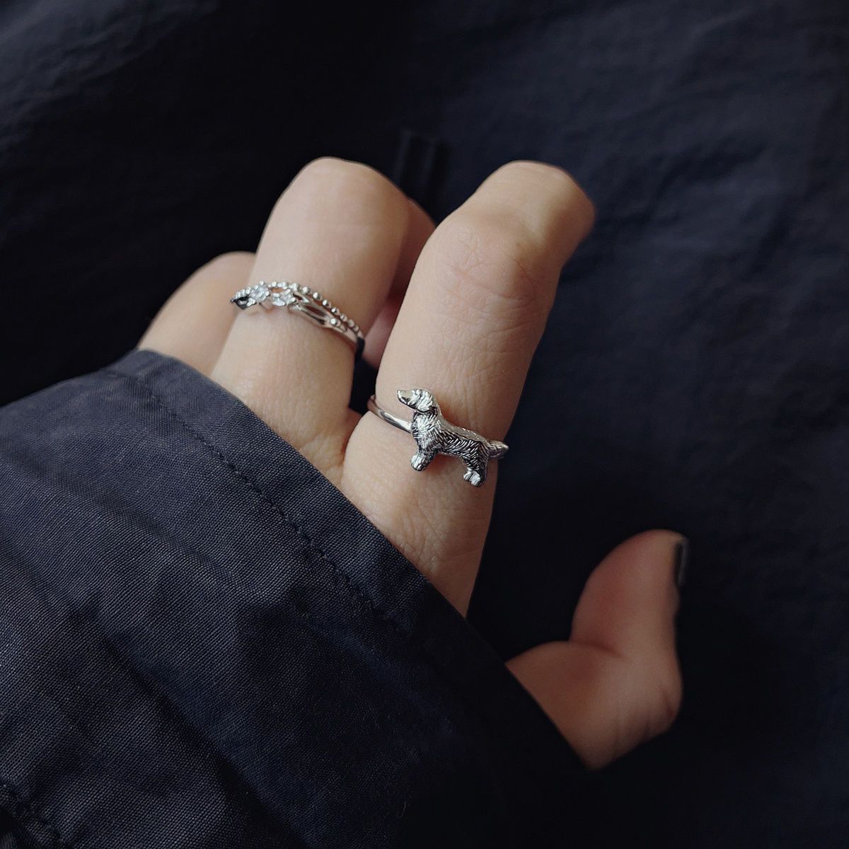 Jewelry Future Jewelry Rings Open Size Chrome Ring (Size 7-13) Size ONE SIZE - 1 Thumbnail