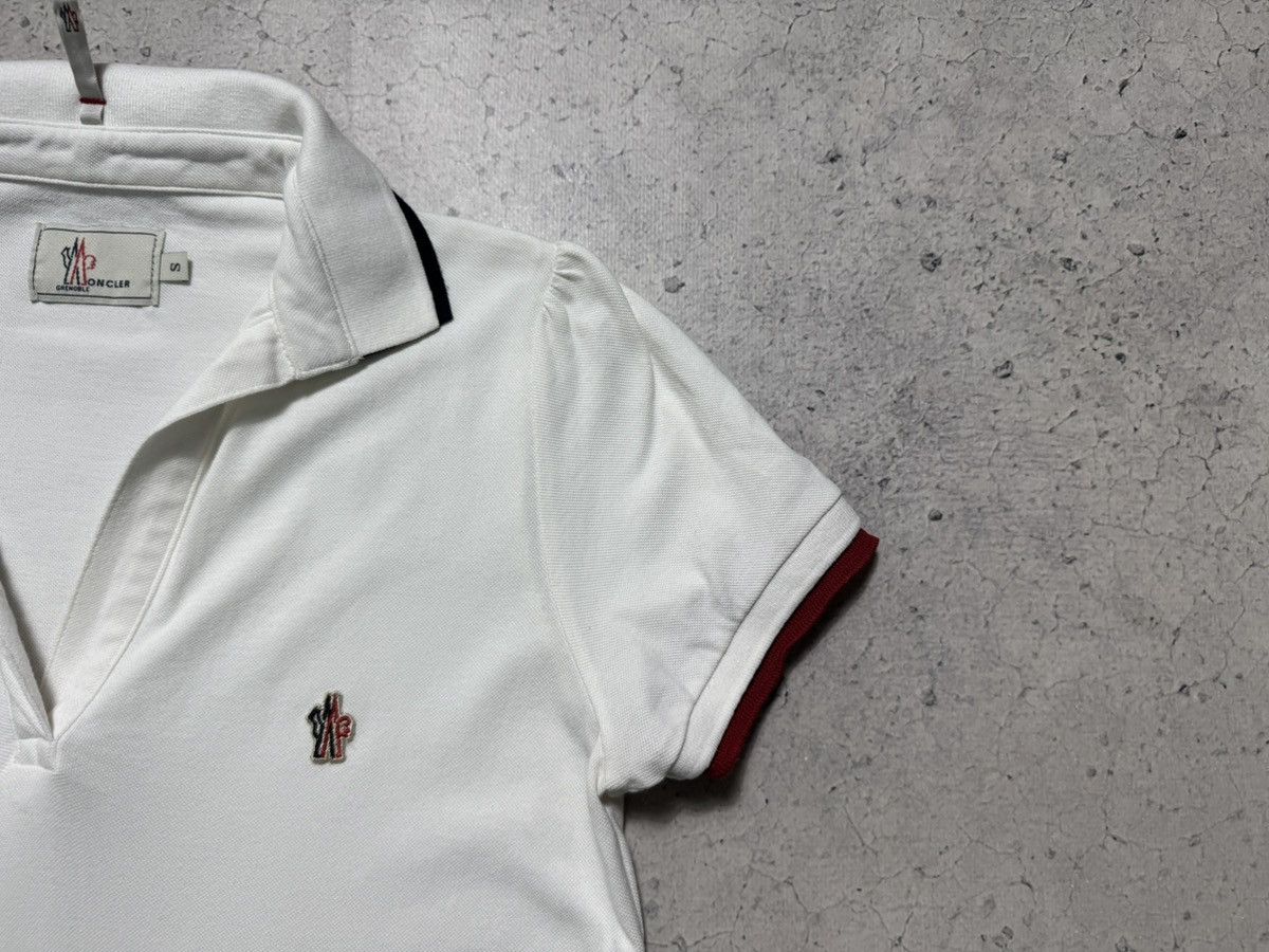 Moncler Grenoble Moncler Maglia Grenoble Women’s White Polo Shirt Size M Size M / US 6-8 / IT 42-44 - 2 Thumbnail