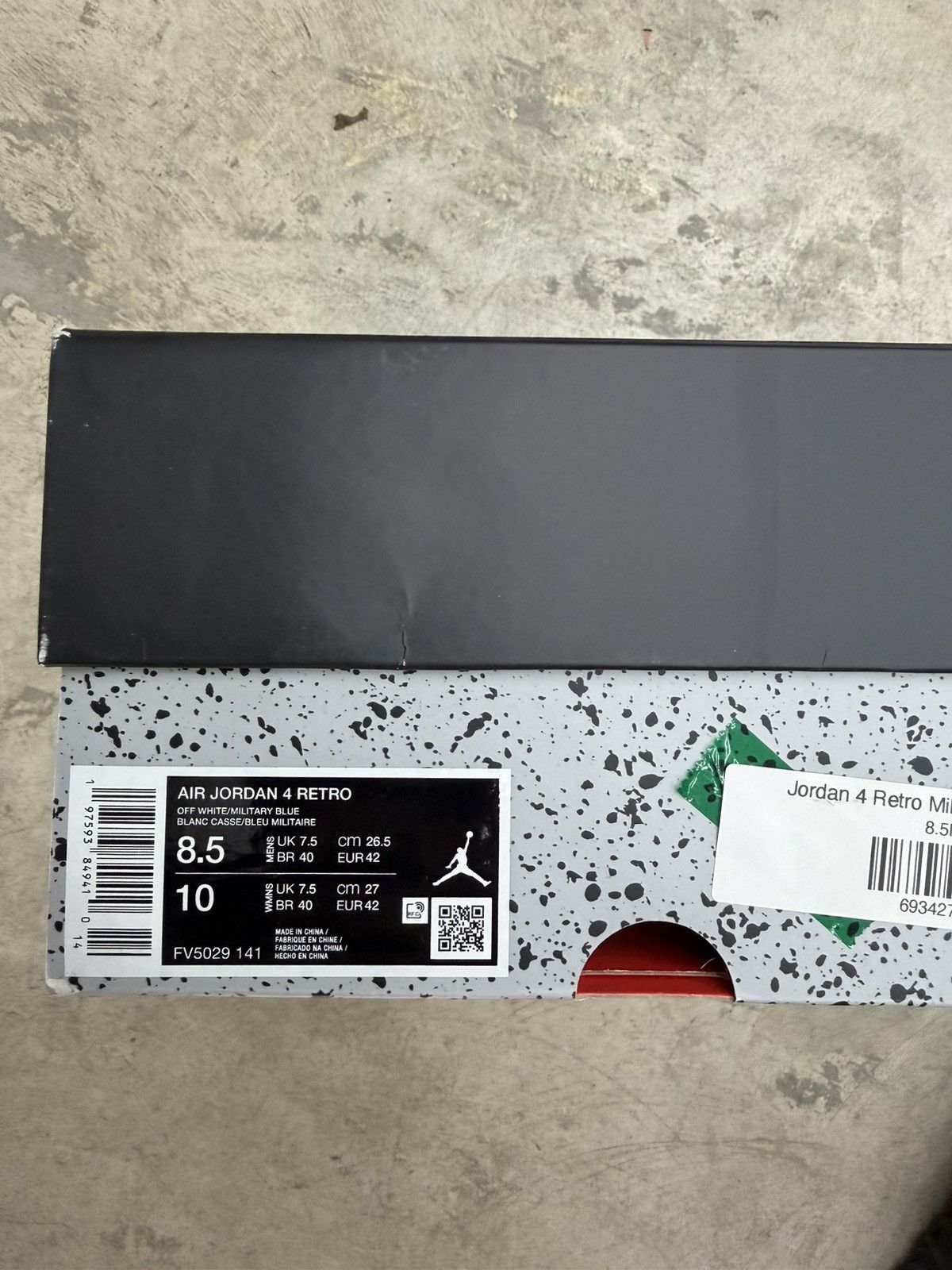 Jordan Brand Jordan 4 Bred Reimagined Size US 8 / EU 41 - 9 Thumbnail