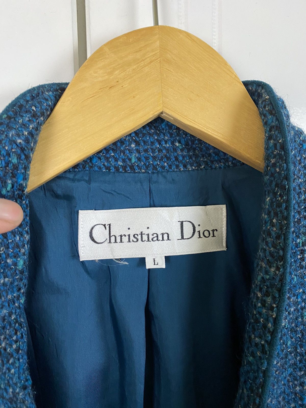 Christian Dior Monsieur × Vintage ✅️Vintage Christian Dior Wool Jacket Size L / US 10 / IT 46 - 9 Thumbnail