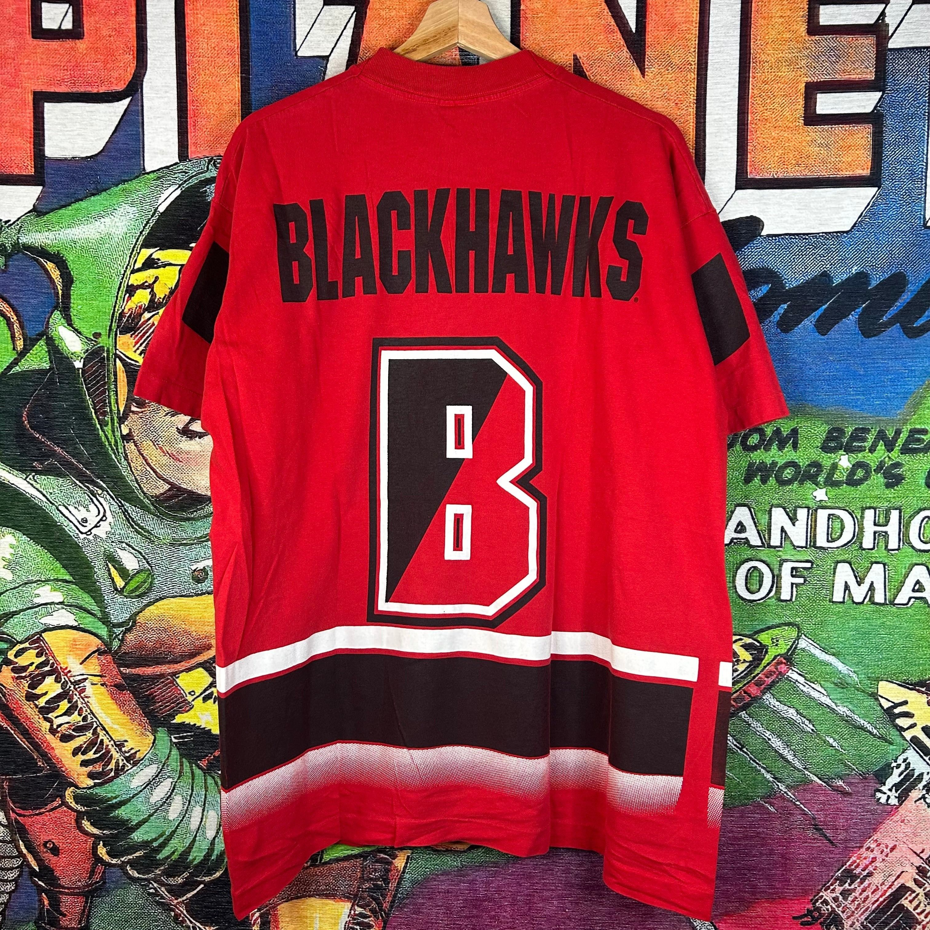 Vintage Vintage 90s Chicago Blackhawks Tee Size Large Size US L / EU 52-54 / 3 - 2 Thumbnail