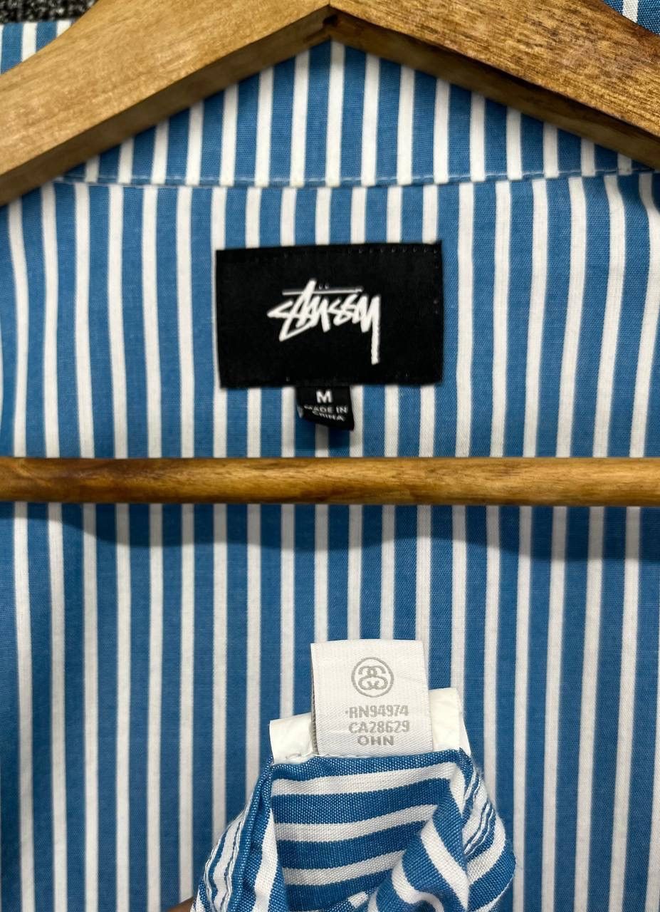 Stussy Stussy Hickory Striped Rare Work Wear Zip Up Shirts Flannel Size US M / EU 48-50 / 2 - 8 Thumbnail