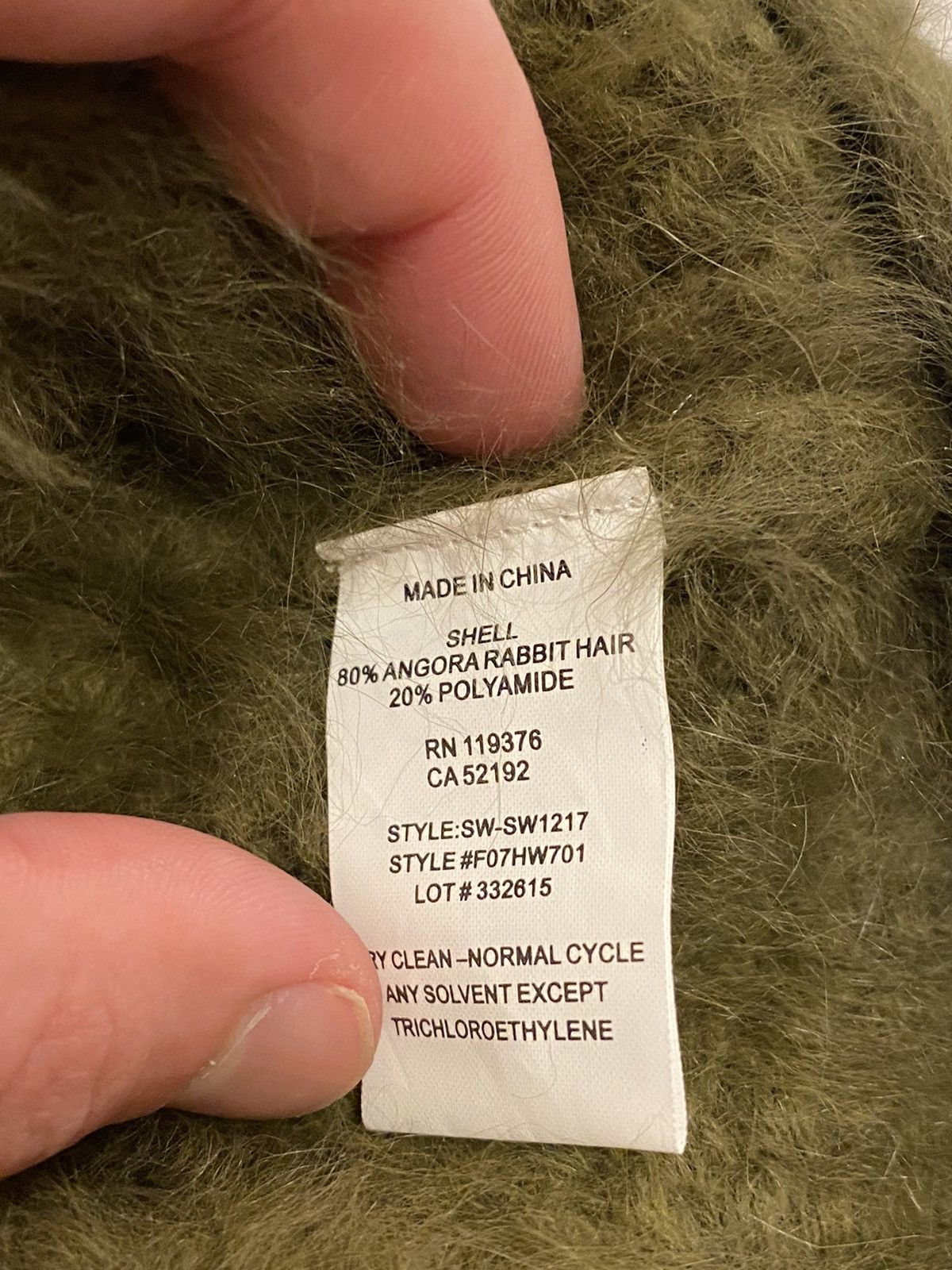 Helmut Lang RARE 00’s Helmut Lang Angora Rabbit Sweater Size M / US 6-8 / IT 42-44 - 4 Thumbnail